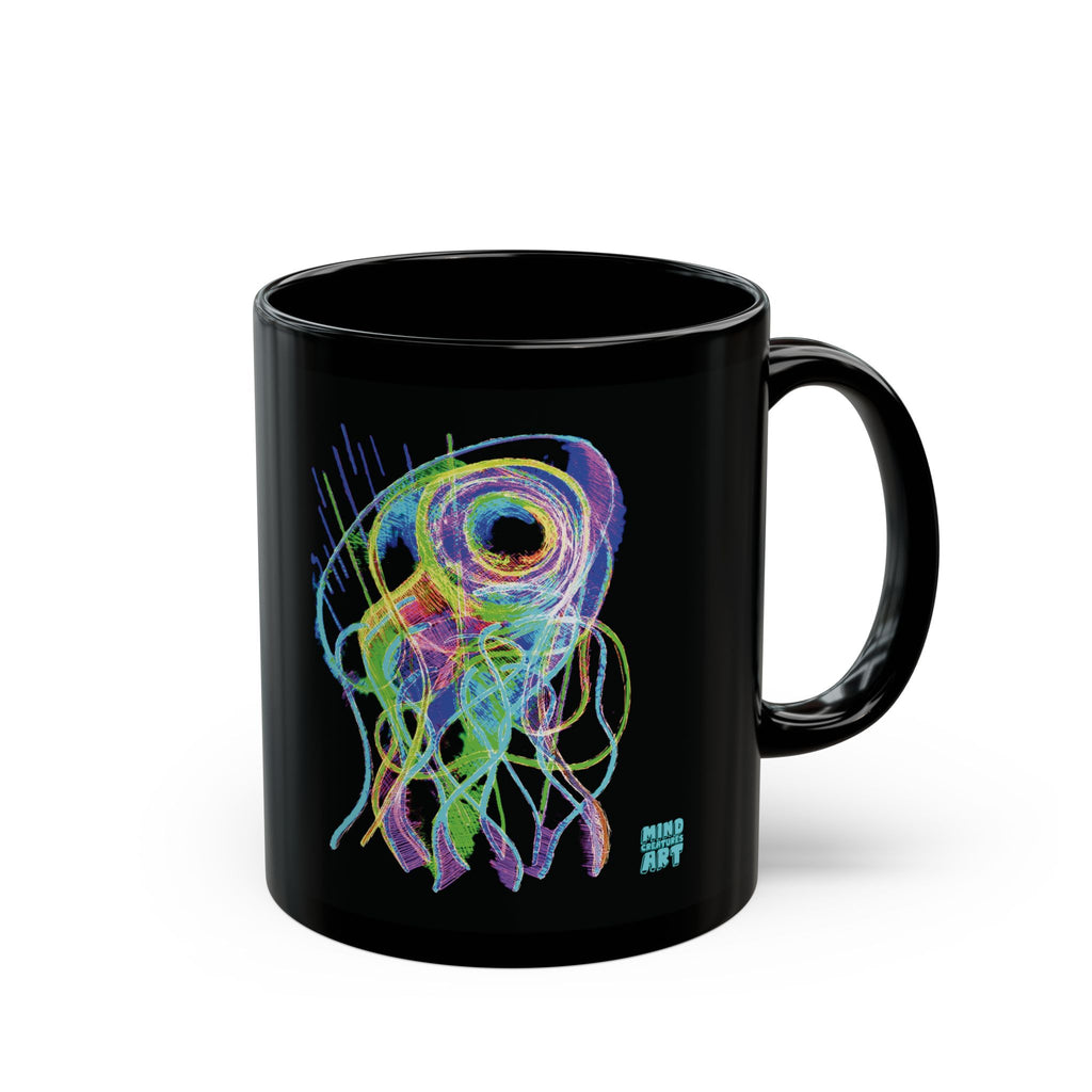 Jelly Jam (Neon) Black Ceramic Mug (11oz, 15oz)