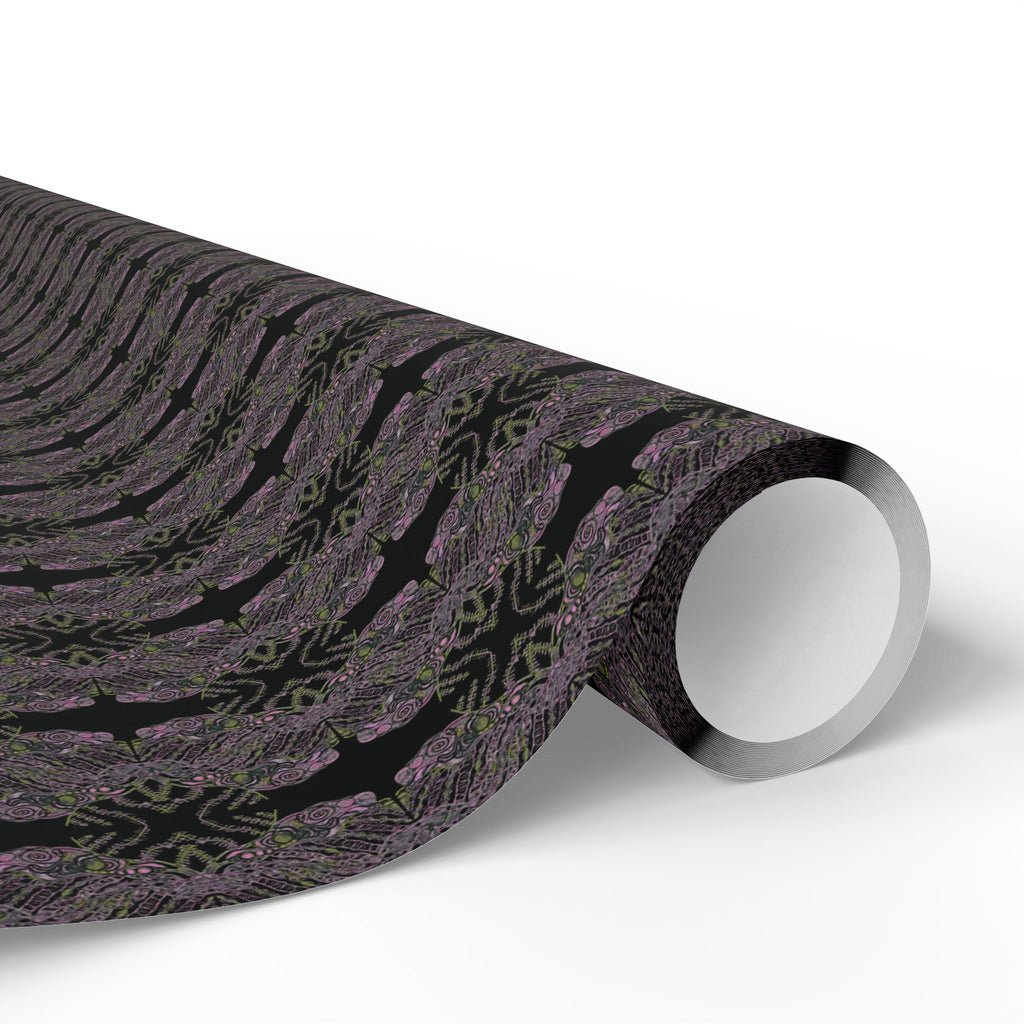 Vessel (Neon, Mirror, Black Background) Heavy Wrapping Paper