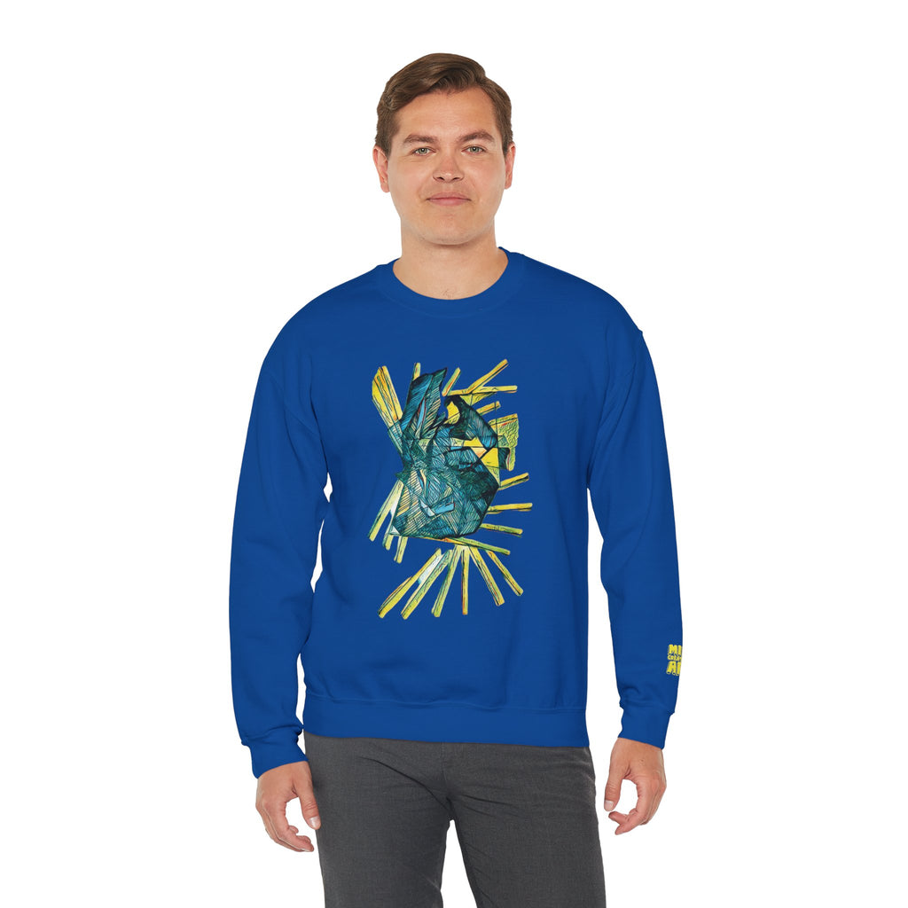 Lightspeed (Teal) Unisex Heavy Blend™ Crewneck Sweatshirt