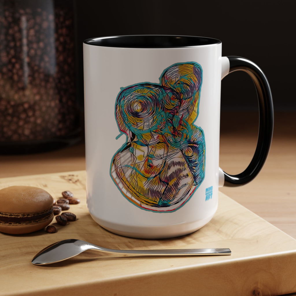 Curiosity (Teal) Accent Coffee Mug (11oz, 15oz)