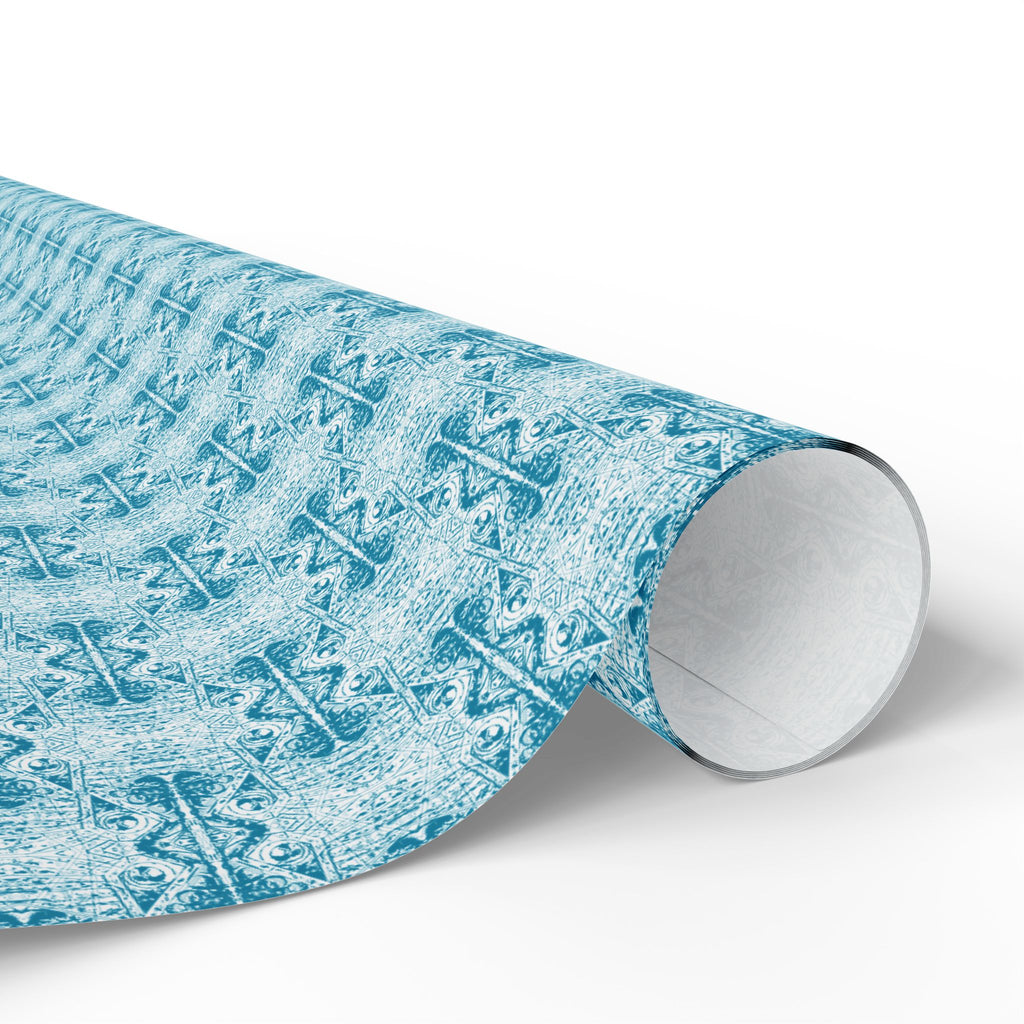 Love (Blue, White Background) Heavy Wrapping Paper