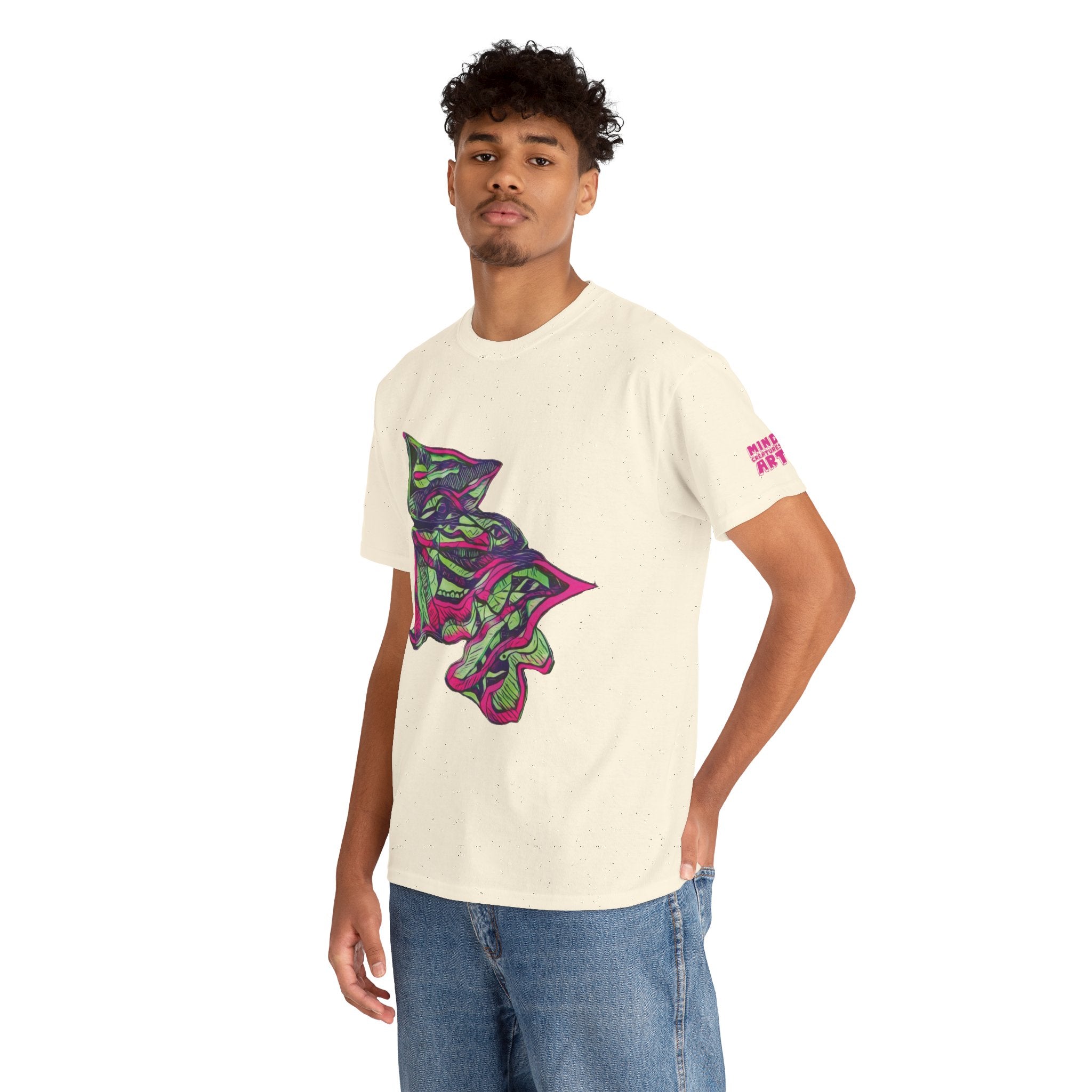 Cheshire (Pink & Green) Unisex Heavy Cotton Tee