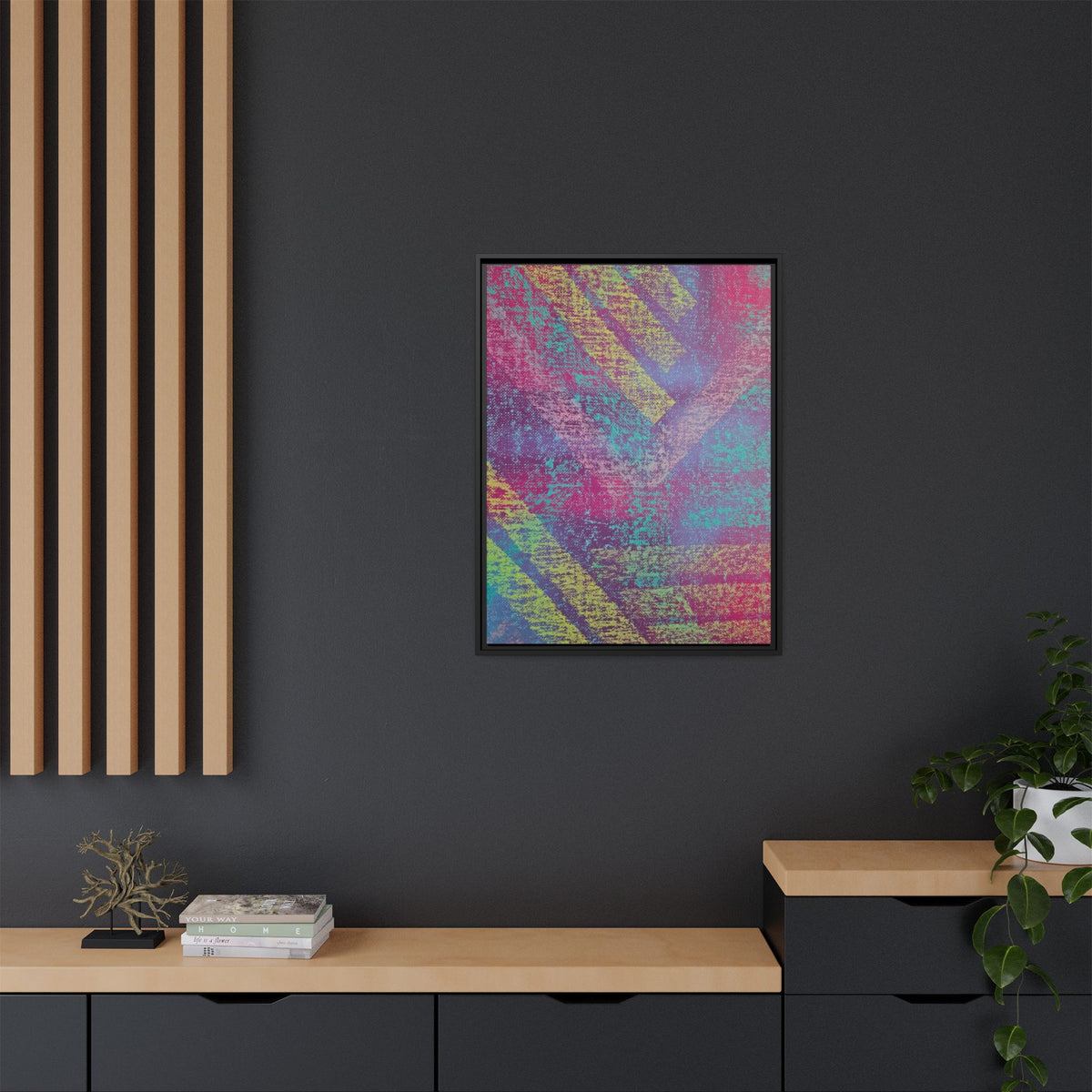 Construct Matte Canvas, Framed