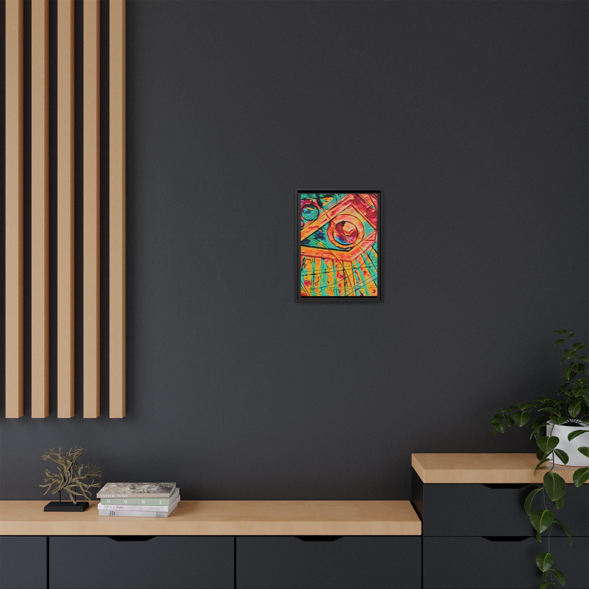 Love (Bright) Matte Canvas, Framed