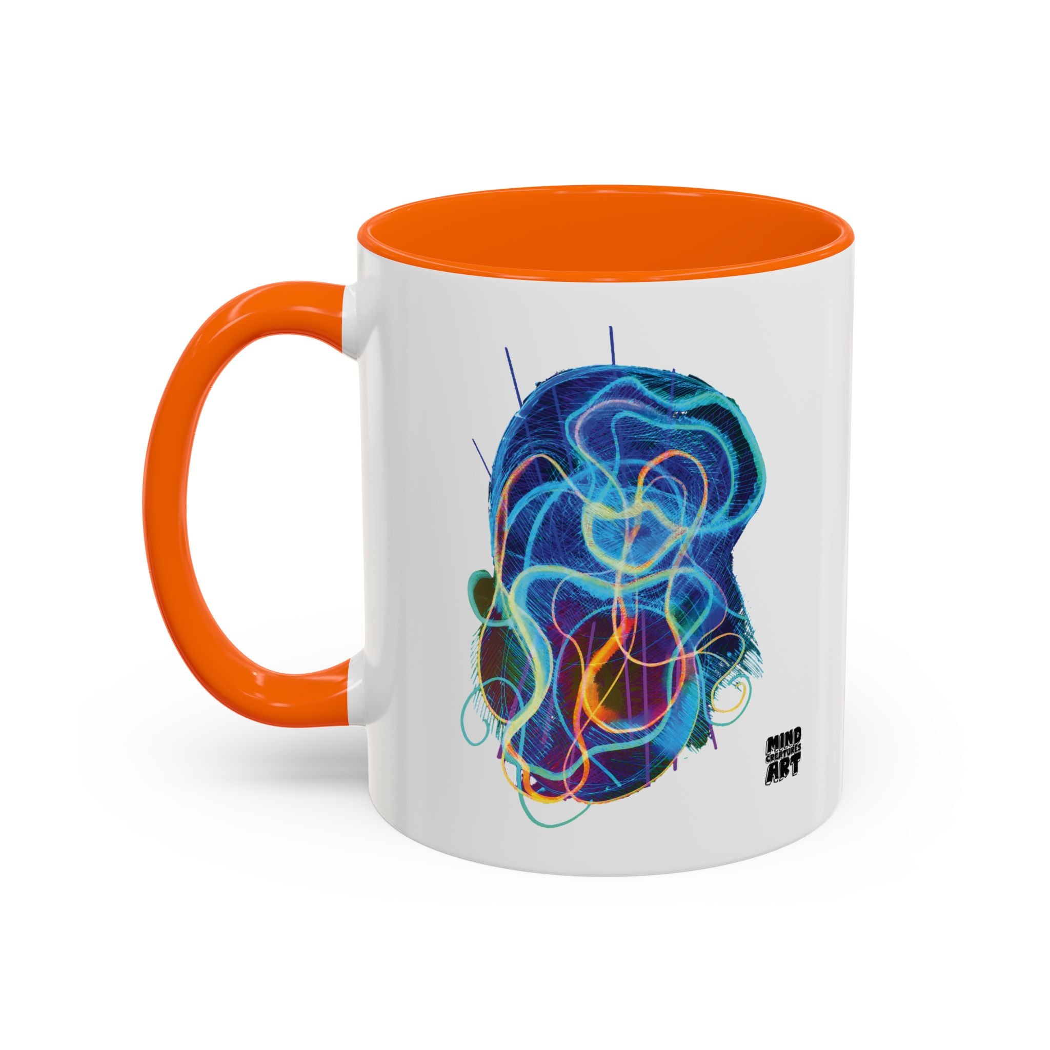 Davy Jones (Electric Blue) Accent Coffee Mug (11oz, 15oz)