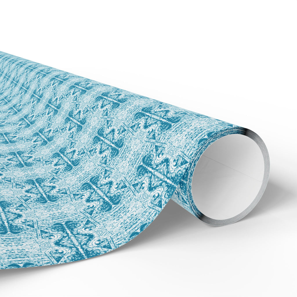 Love (Blue, White Background) Heavy Wrapping Paper