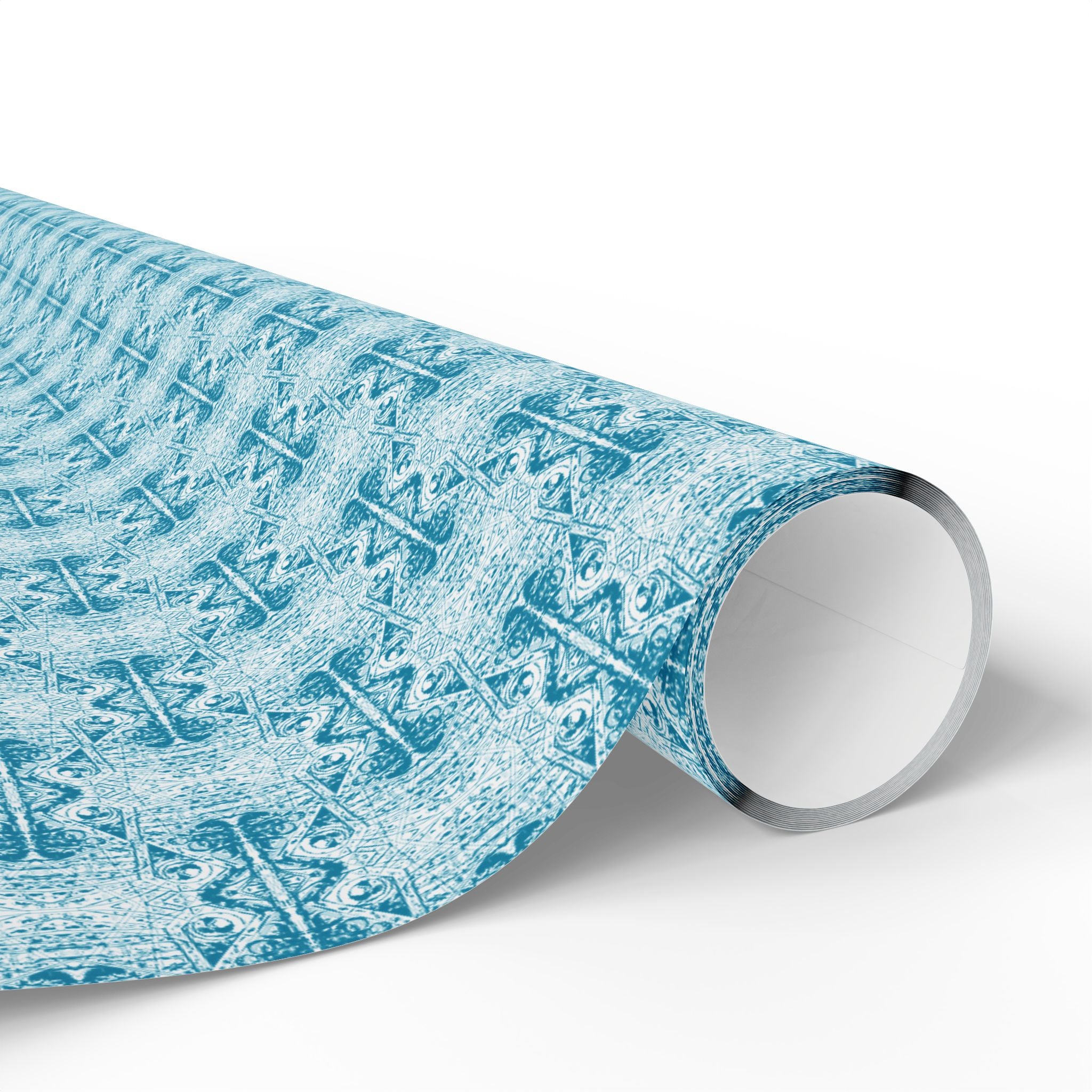 Love (Blue, White Background) Heavy Wrapping Paper