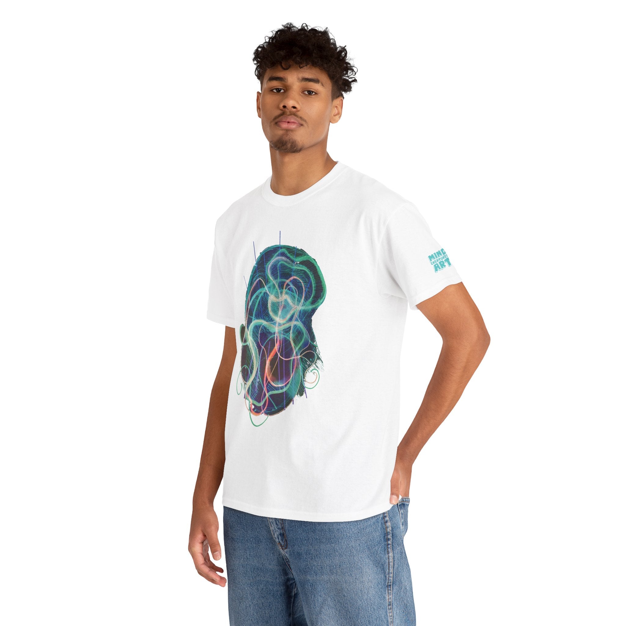 Davy Jones (Electric Teal) Unisex Heavy Cotton Tee