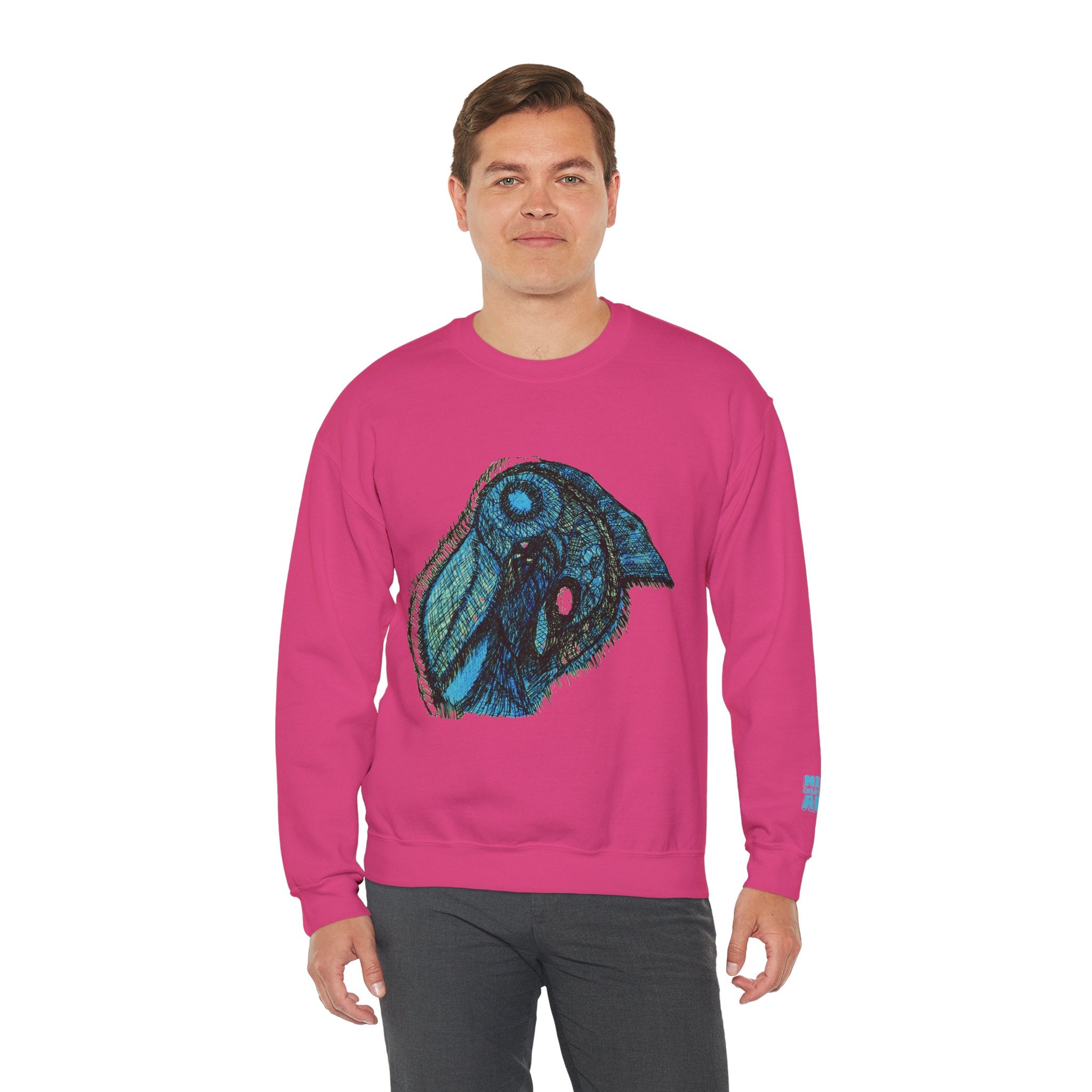 Who Are You? (Teal) Unisex Heavy Blend™ Crewneck Sweatshirt