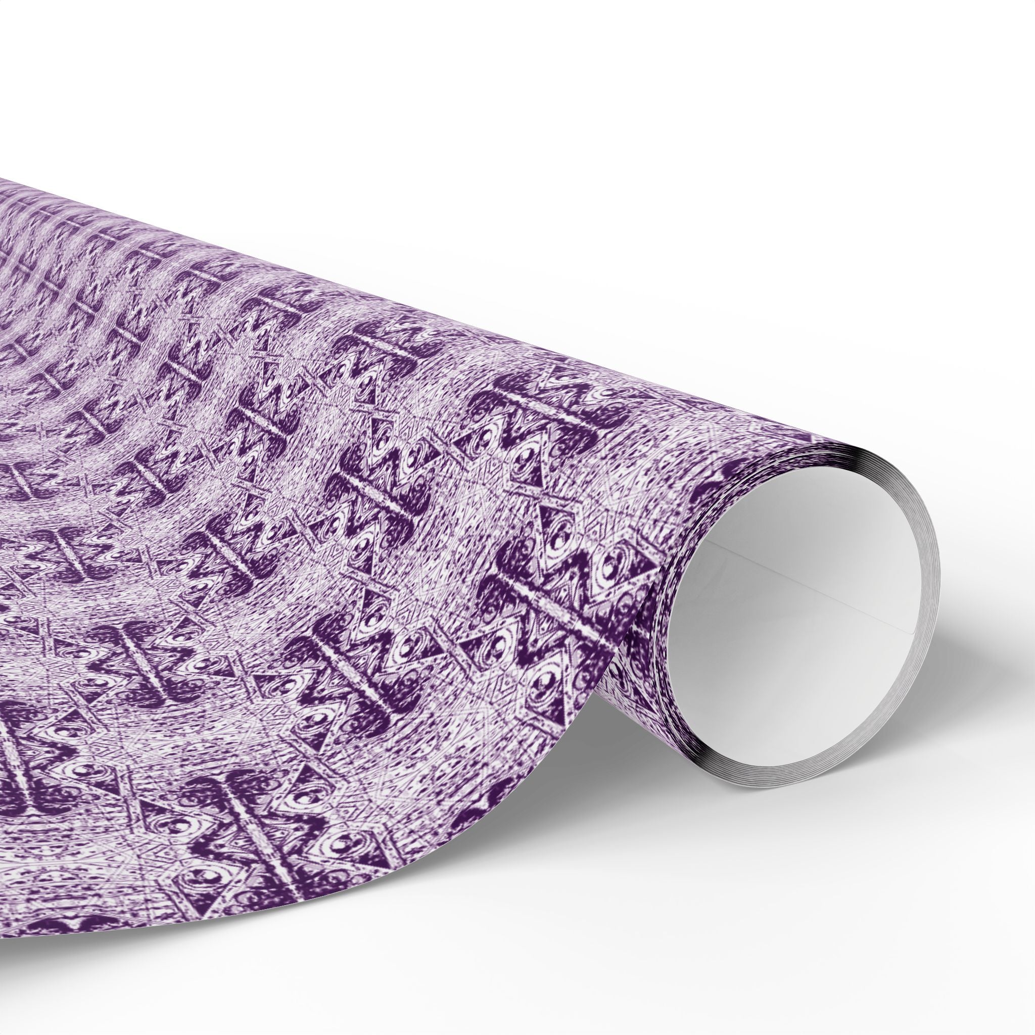 Love (Purple, White Background) Heavy Wrapping Paper