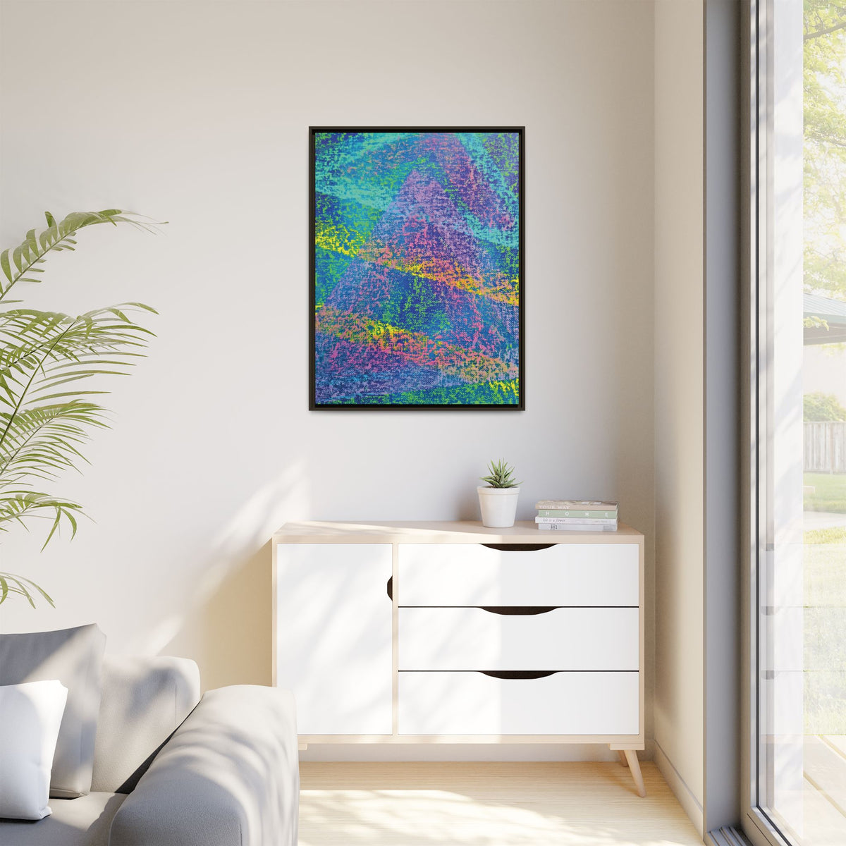 Vapor (V2) Matte Canvas, Framed