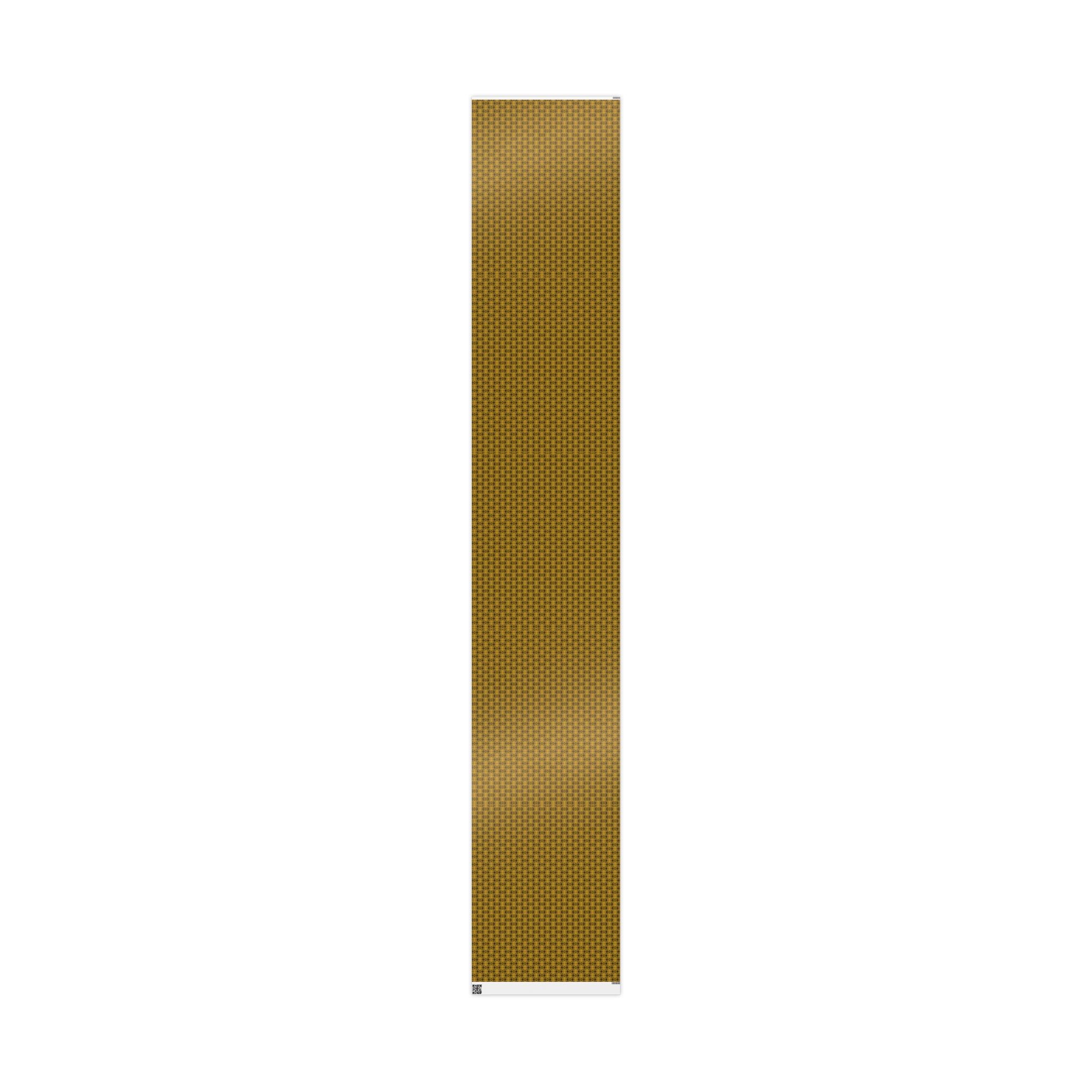 Love (Black, Yellow Background) Heavy Wrapping Paper