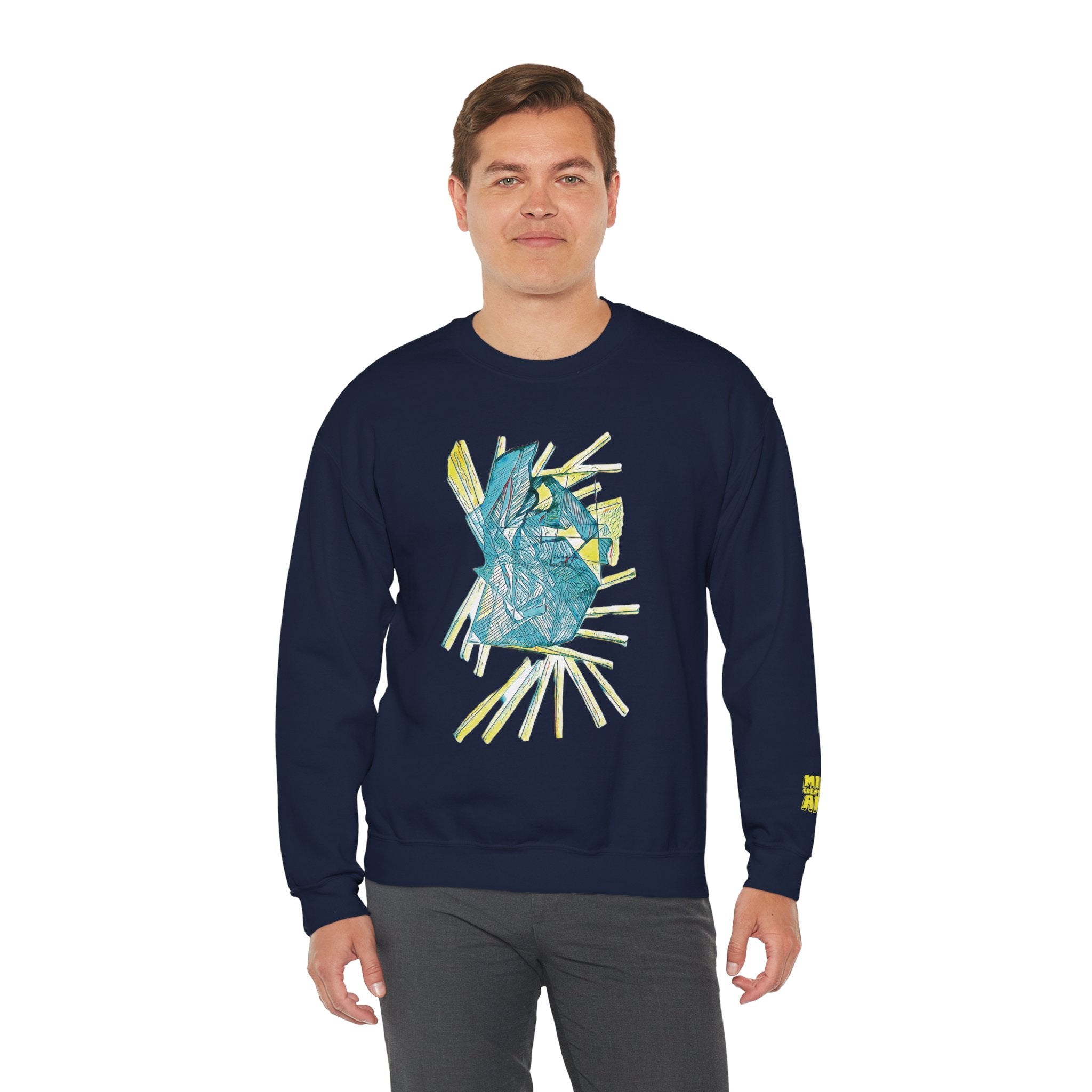 Lightspeed (Aqua) Unisex Heavy Blend™ Crewneck Sweatshirt