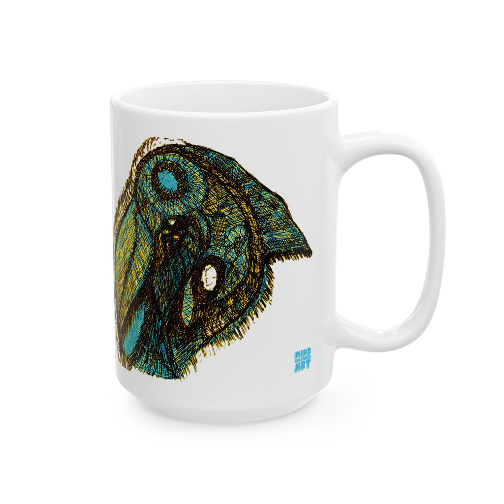 Who Are You? (Gold) White Ceramic Mug, (11oz, 15oz)
