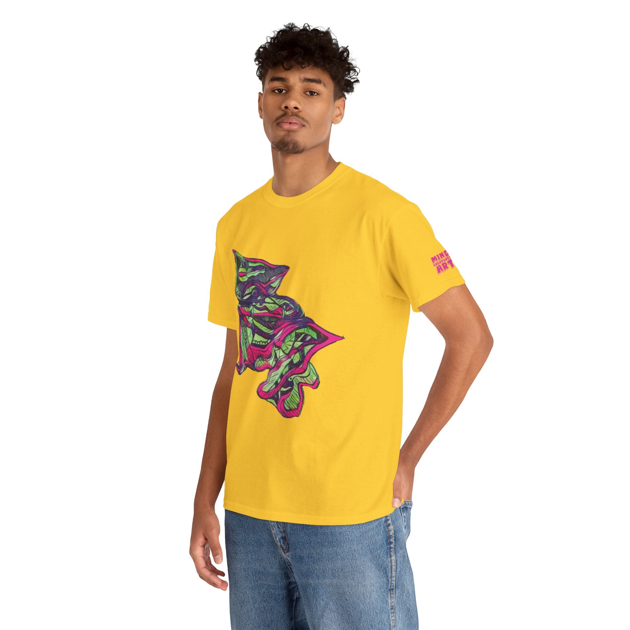 Cheshire (Pink & Green) Unisex Heavy Cotton Tee