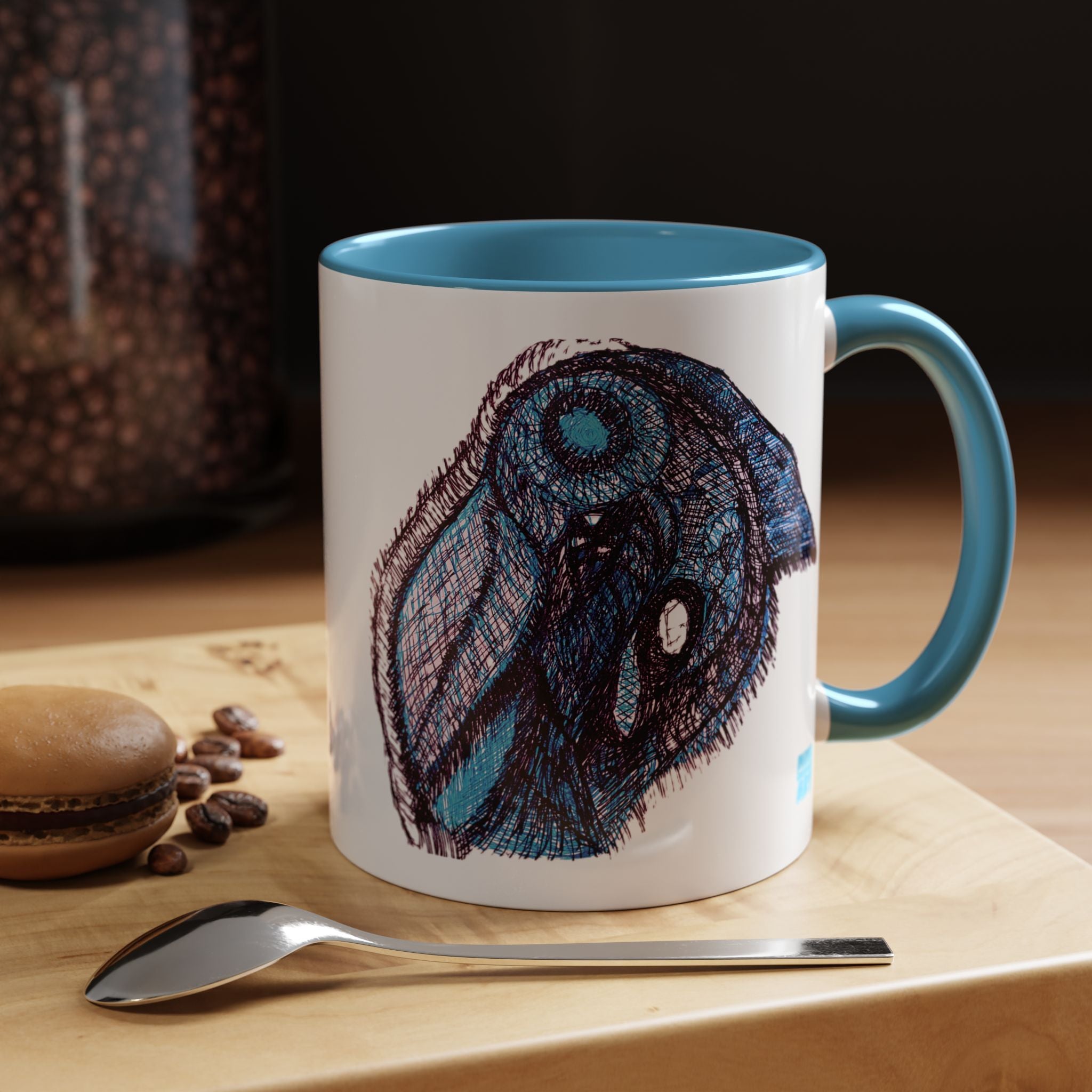 Who Are You? (Blue) Accent Coffee Mug (11oz, 15oz)