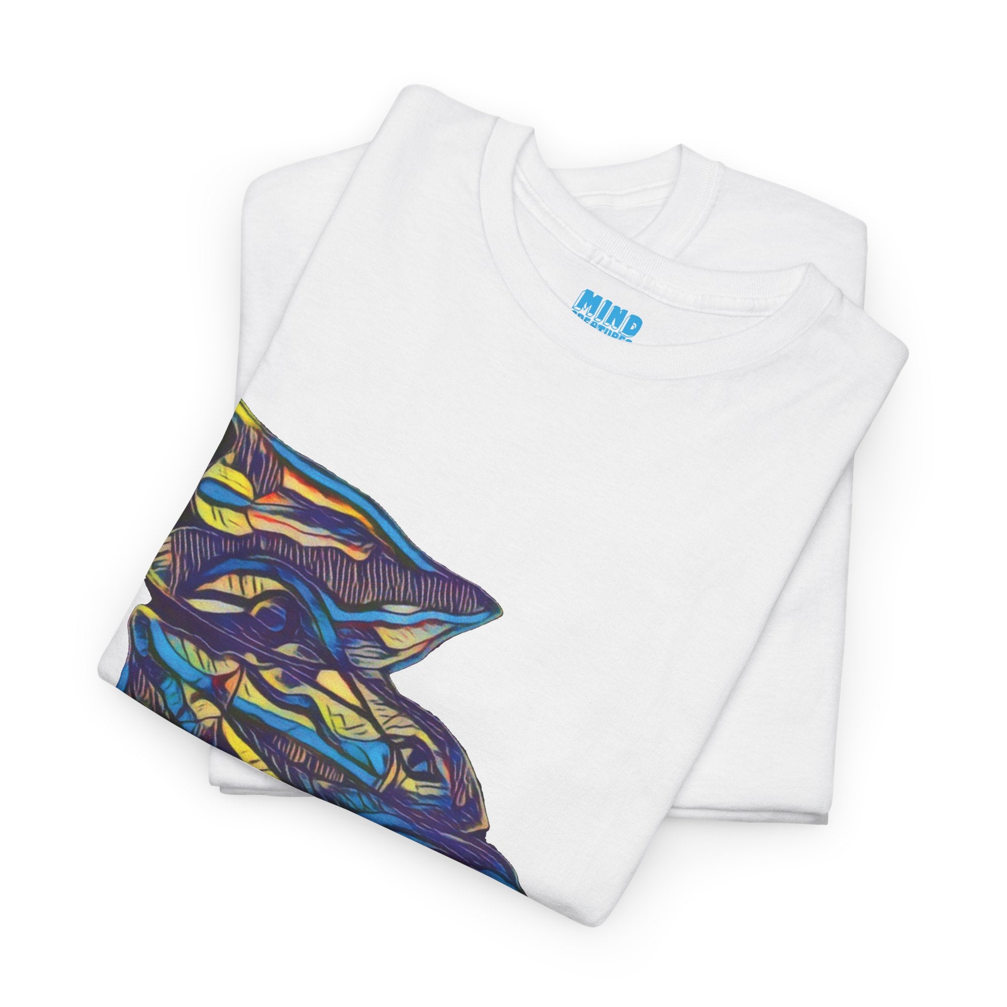Cheshire (Blue & Yellow) Unisex Heavy Cotton Tee