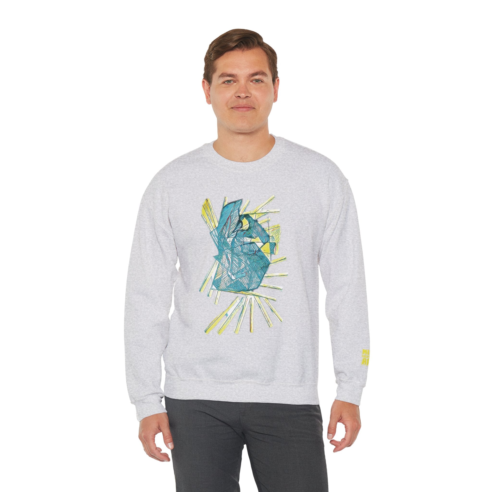 Lightspeed (Aqua) Unisex Heavy Blend™ Crewneck Sweatshirt