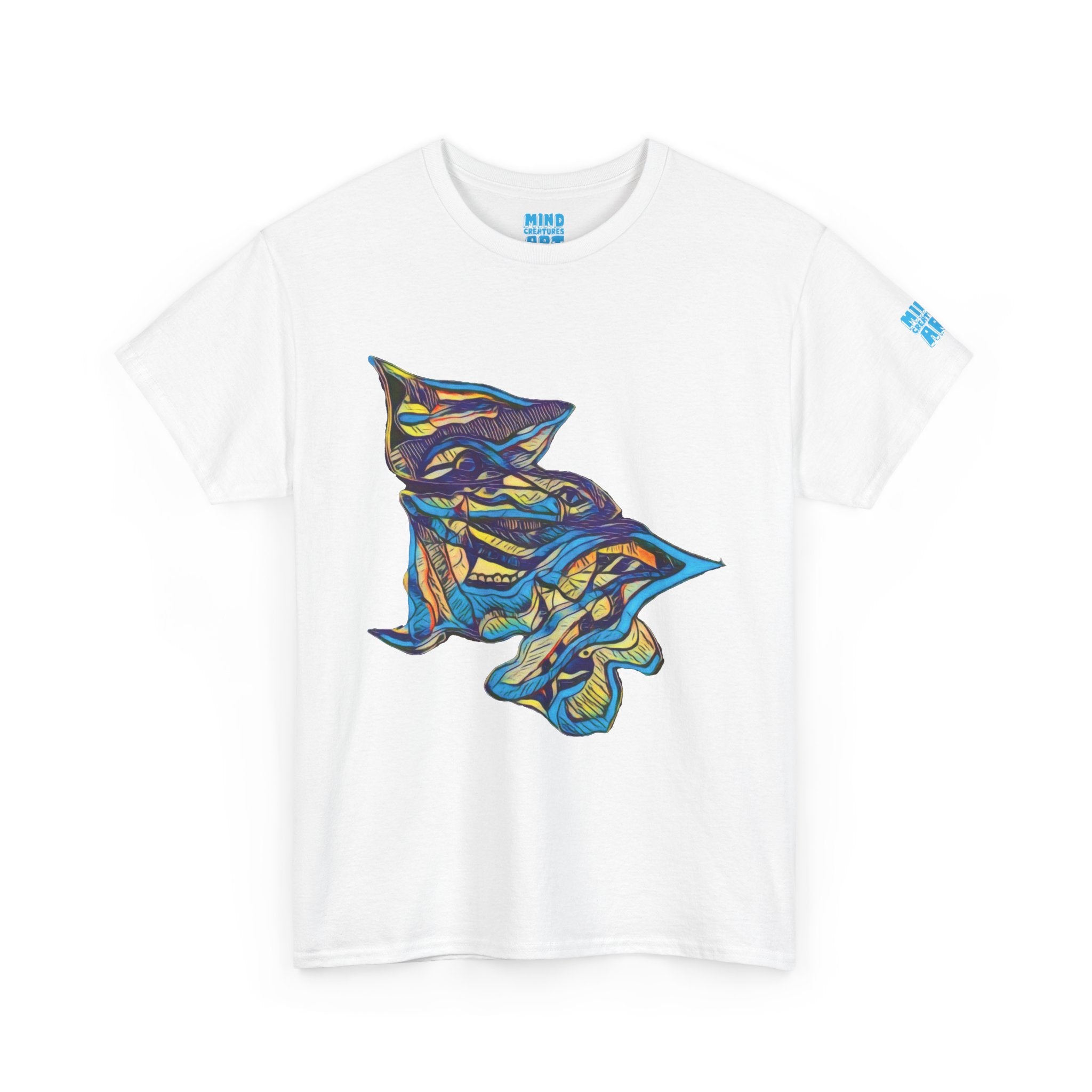 Cheshire (Blue & Yellow) Unisex Heavy Cotton Tee