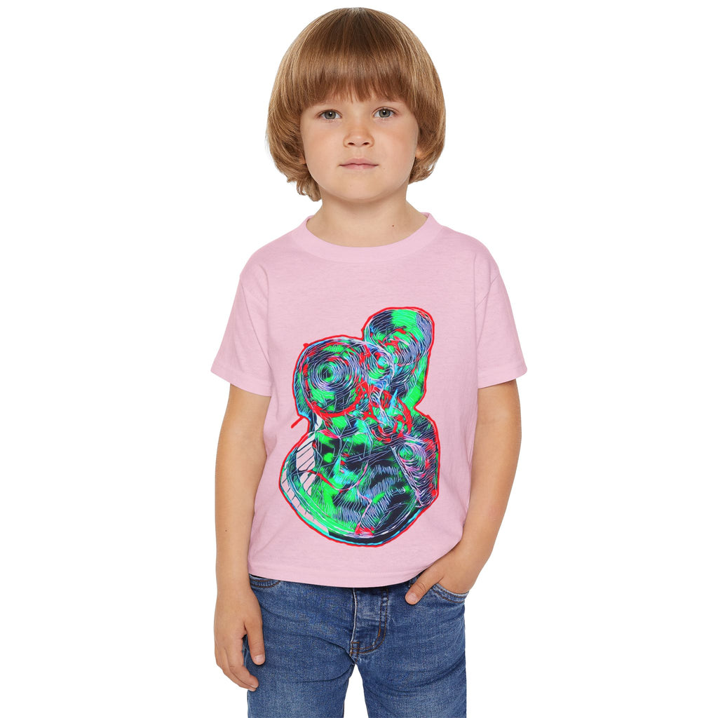 Curiosity (Green & Red) Heavy Cotton™ Toddler T-shirt