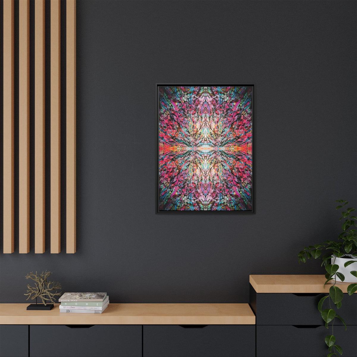 Thunder Matte Canvas, Framed