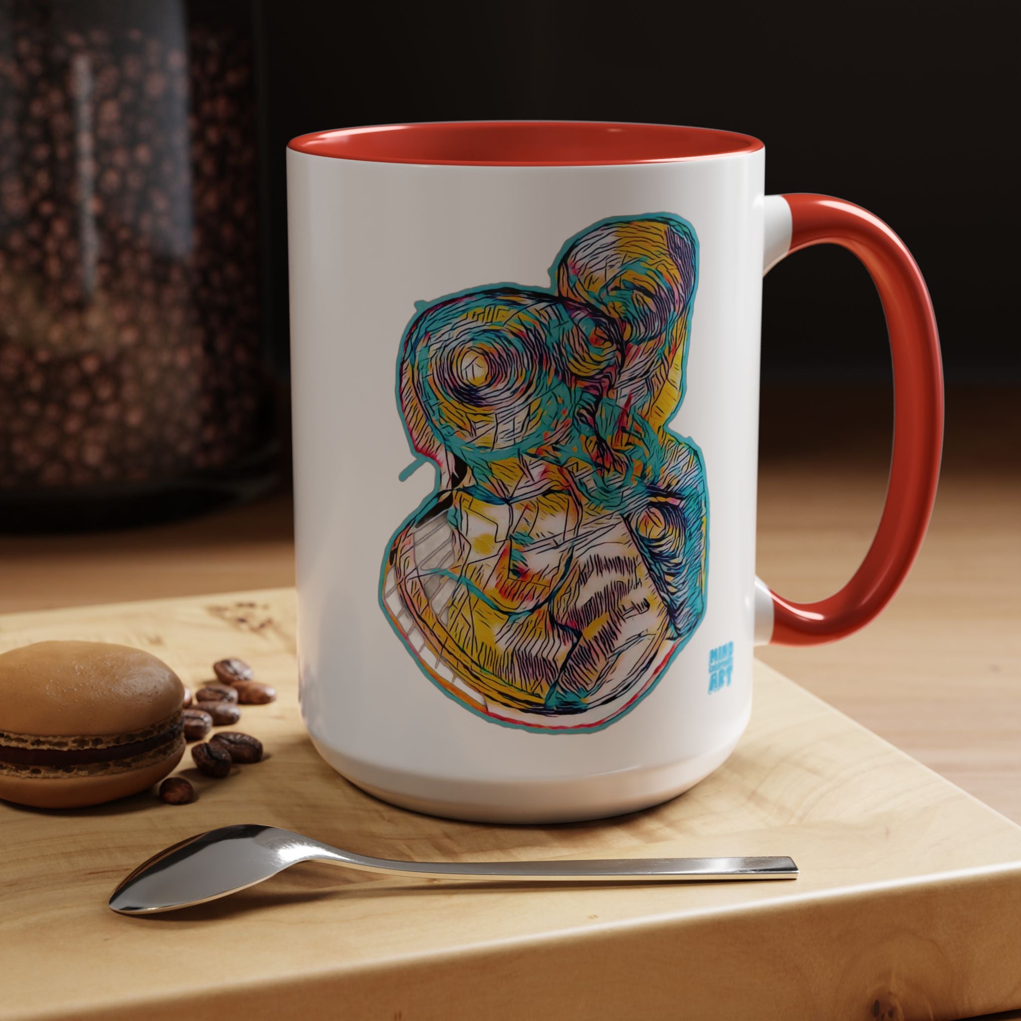 Curiosity (Teal) Accent Coffee Mug (11oz, 15oz)