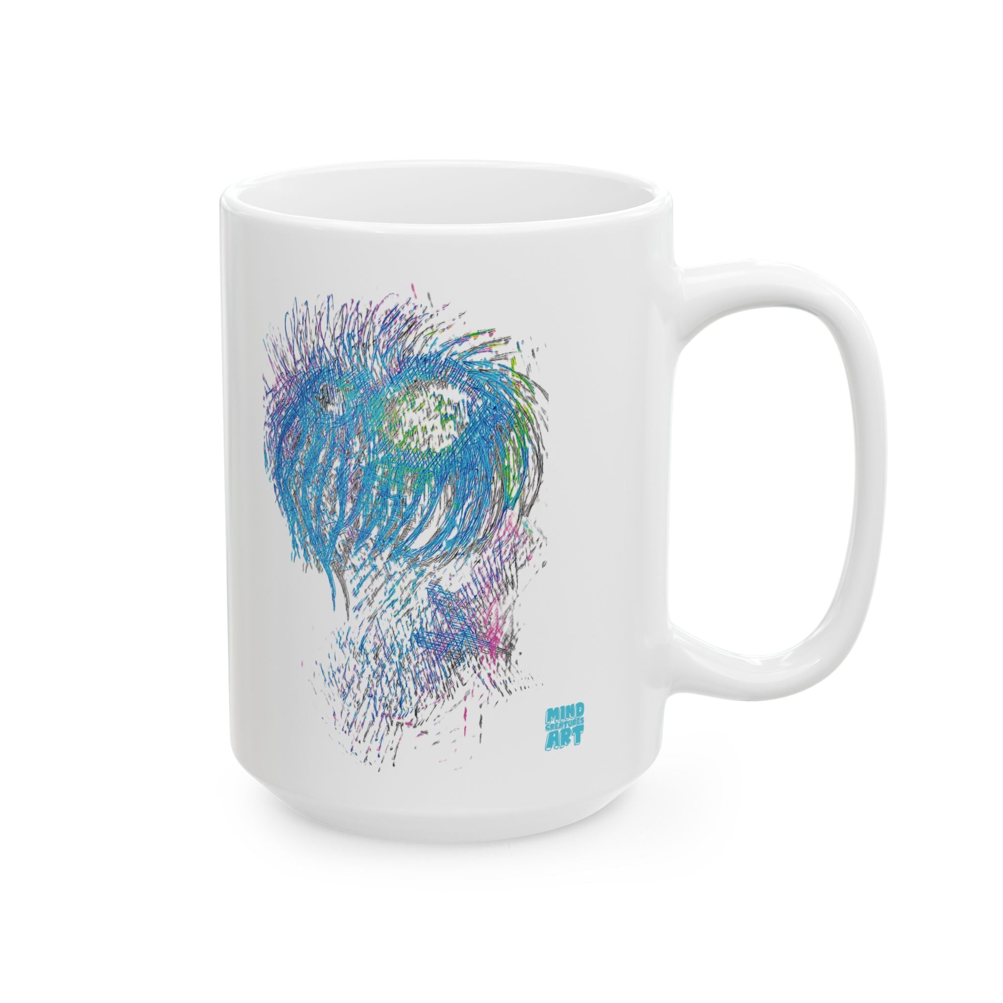 Party Monster White Ceramic Mug, (11oz, 15oz)