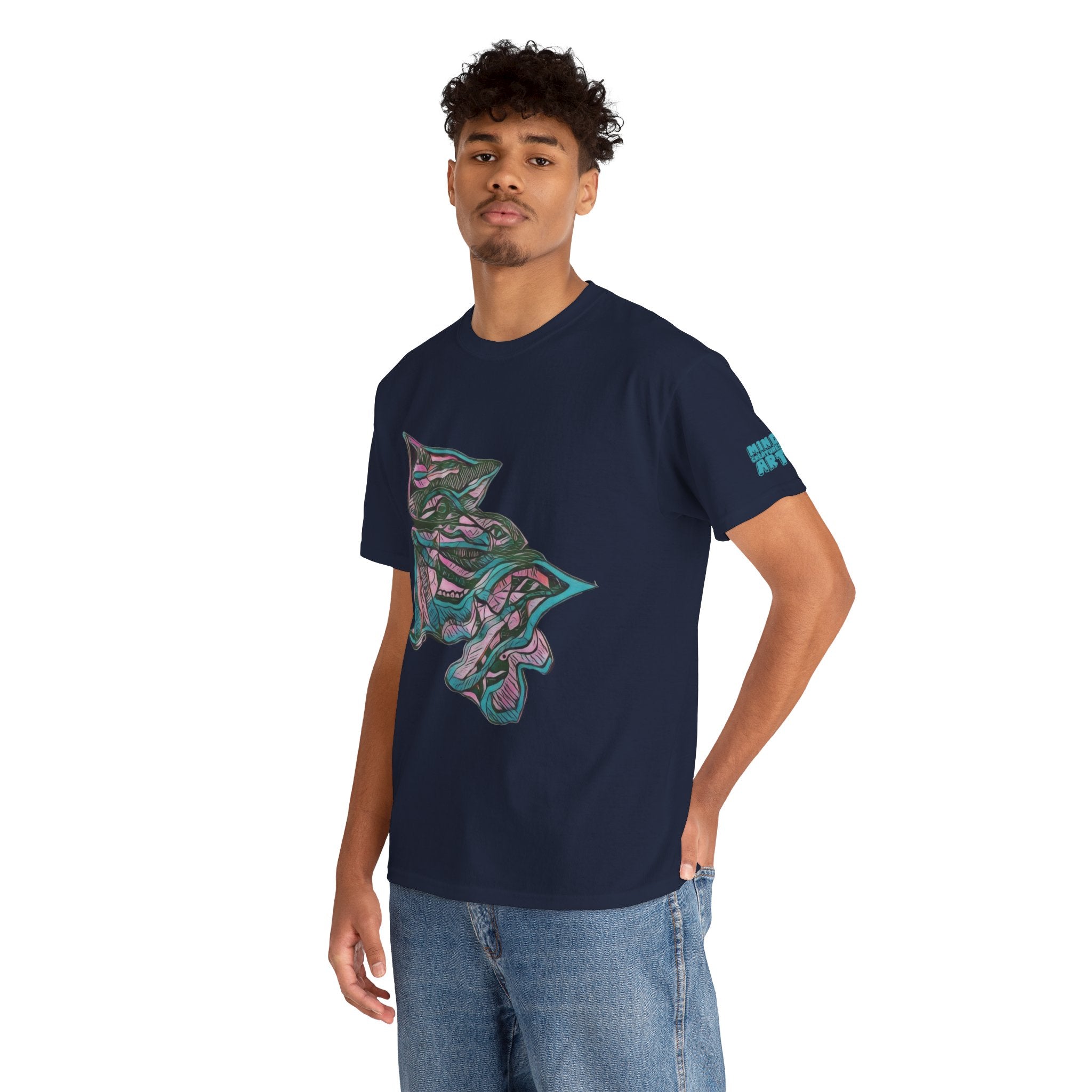 Cheshire (Pink & Teal) Unisex Heavy Cotton Tee