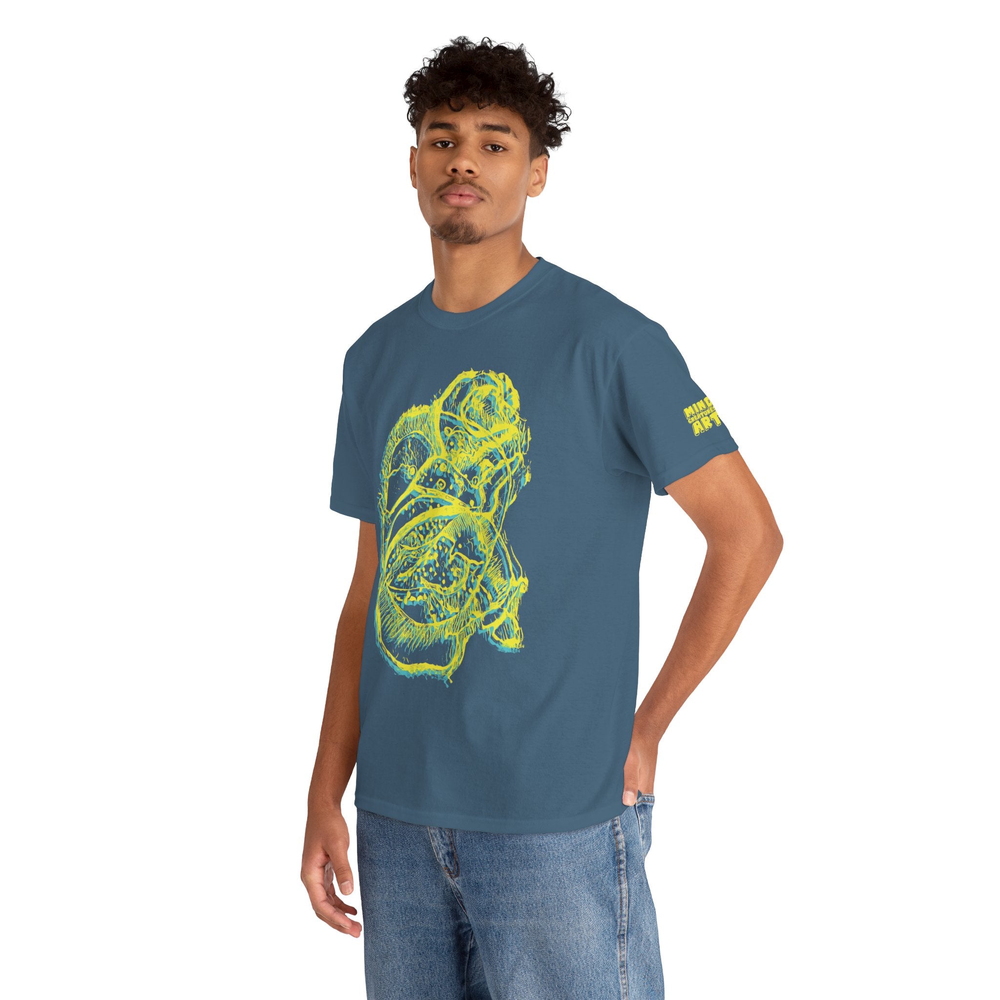 Exploration (Blur, Yellow & Blue) Unisex Heavy Cotton Tee