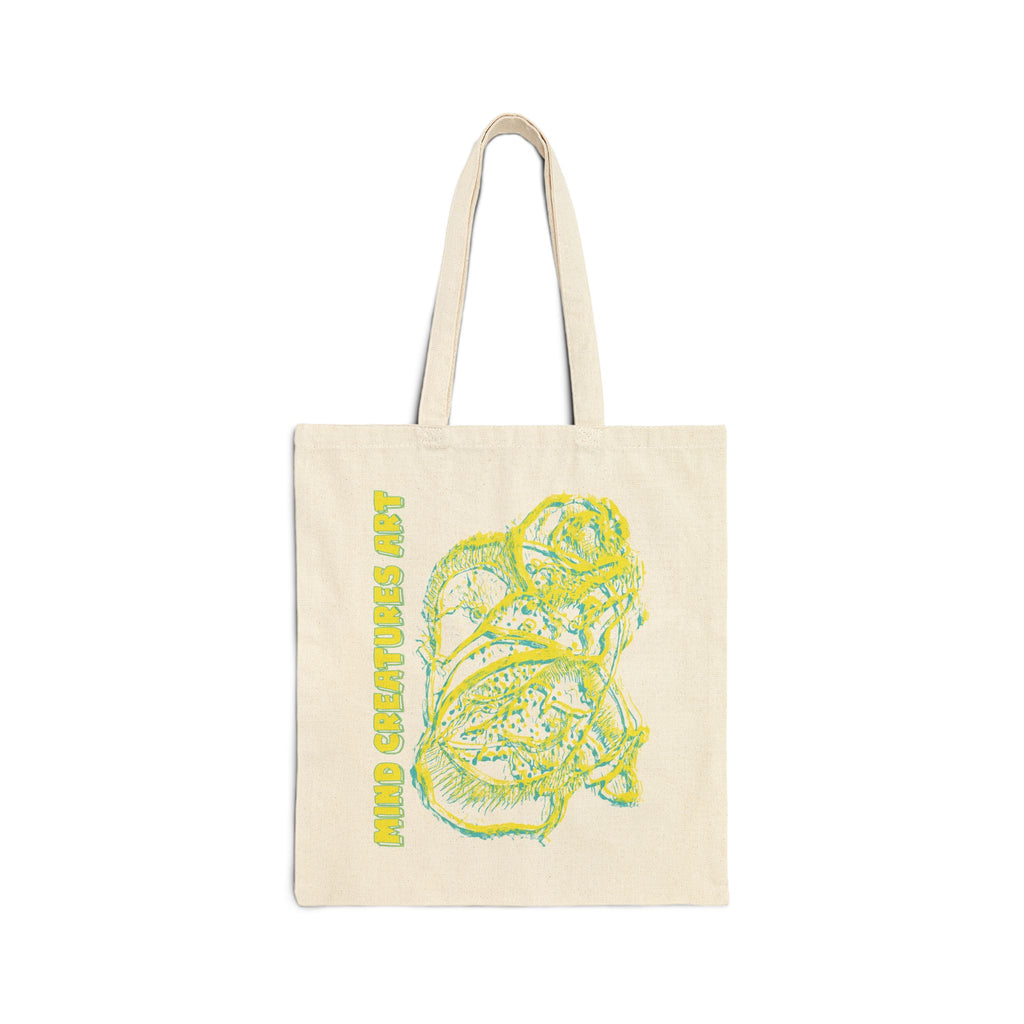 Exploration (Blur, Blue & Yellow) Cotton Canvas Tote Bag