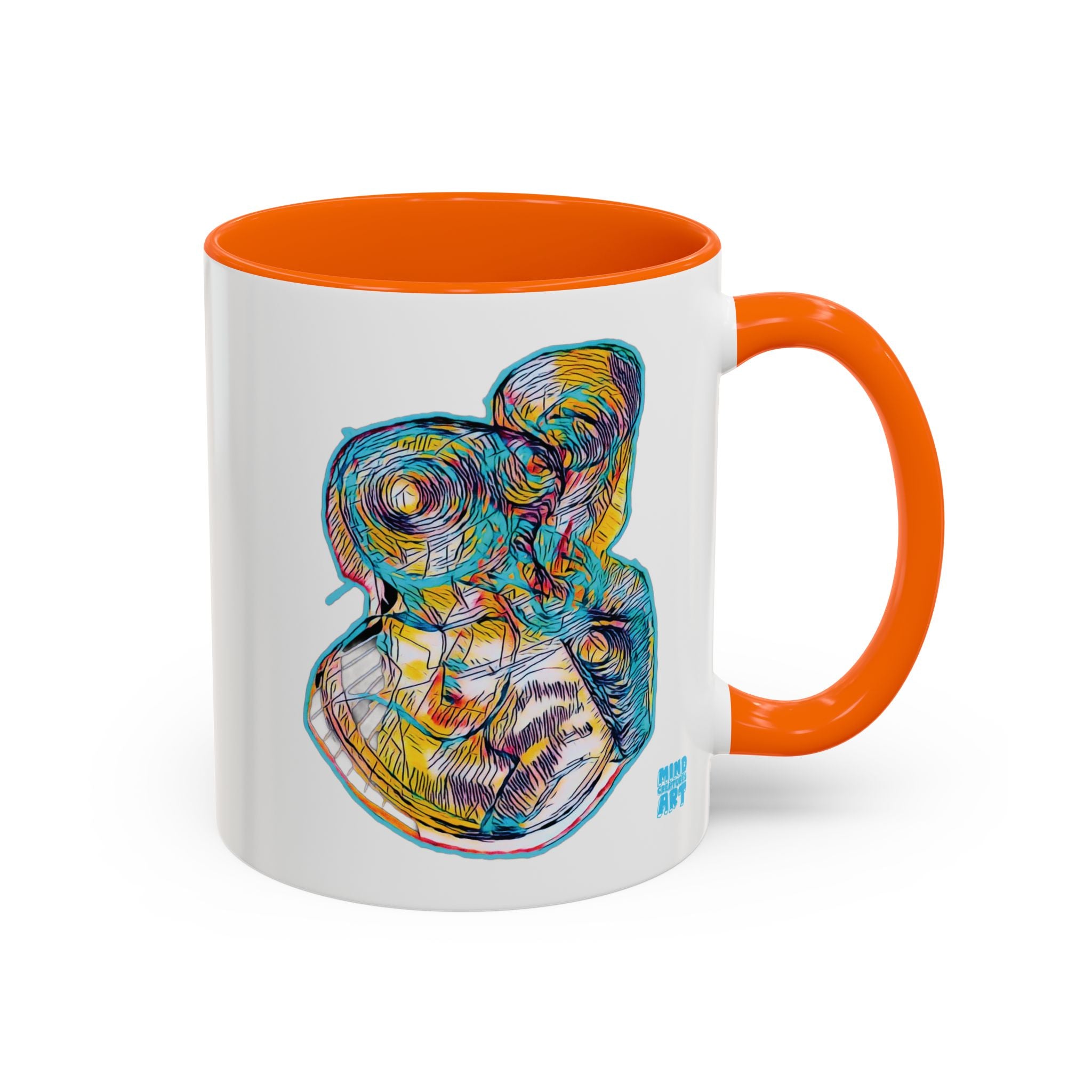 Curiosity (Teal) Accent Coffee Mug (11oz, 15oz)