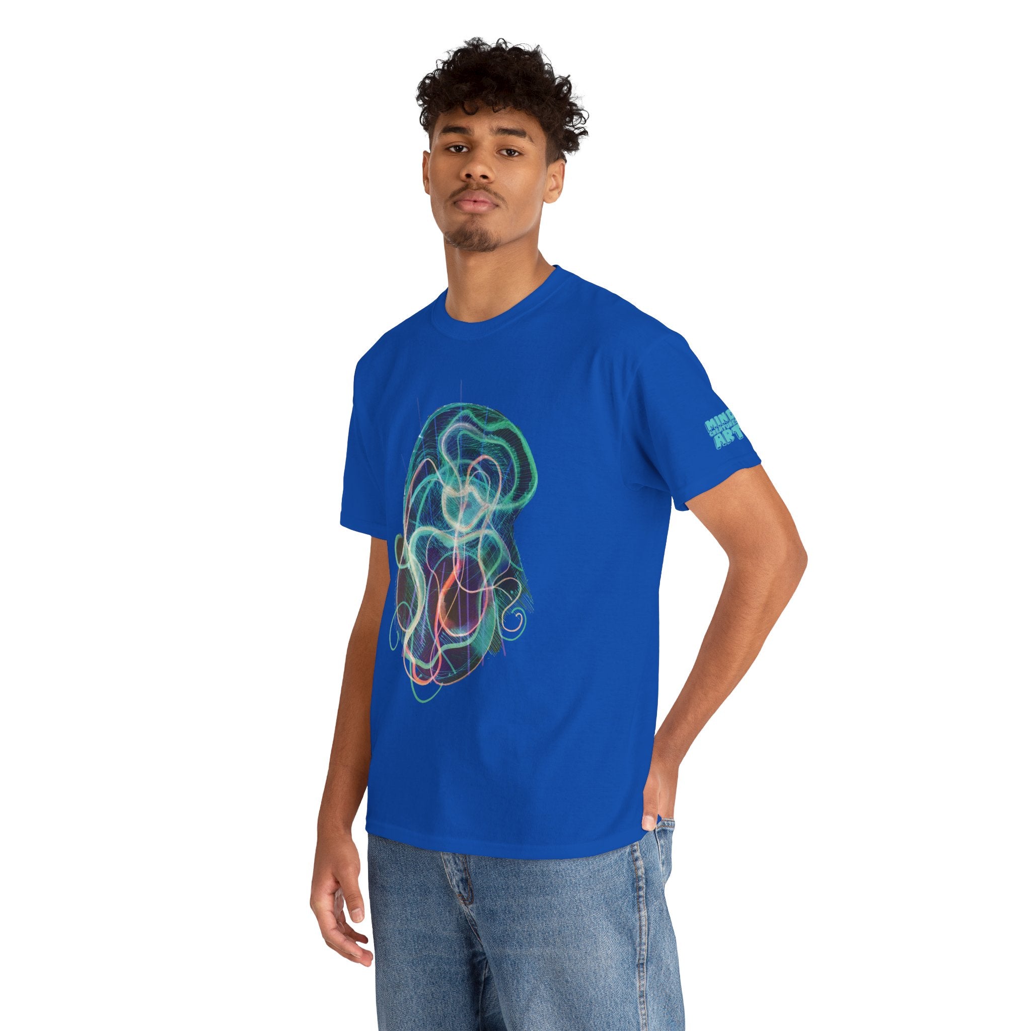 Davy Jones (Electric Teal) Unisex Heavy Cotton Tee