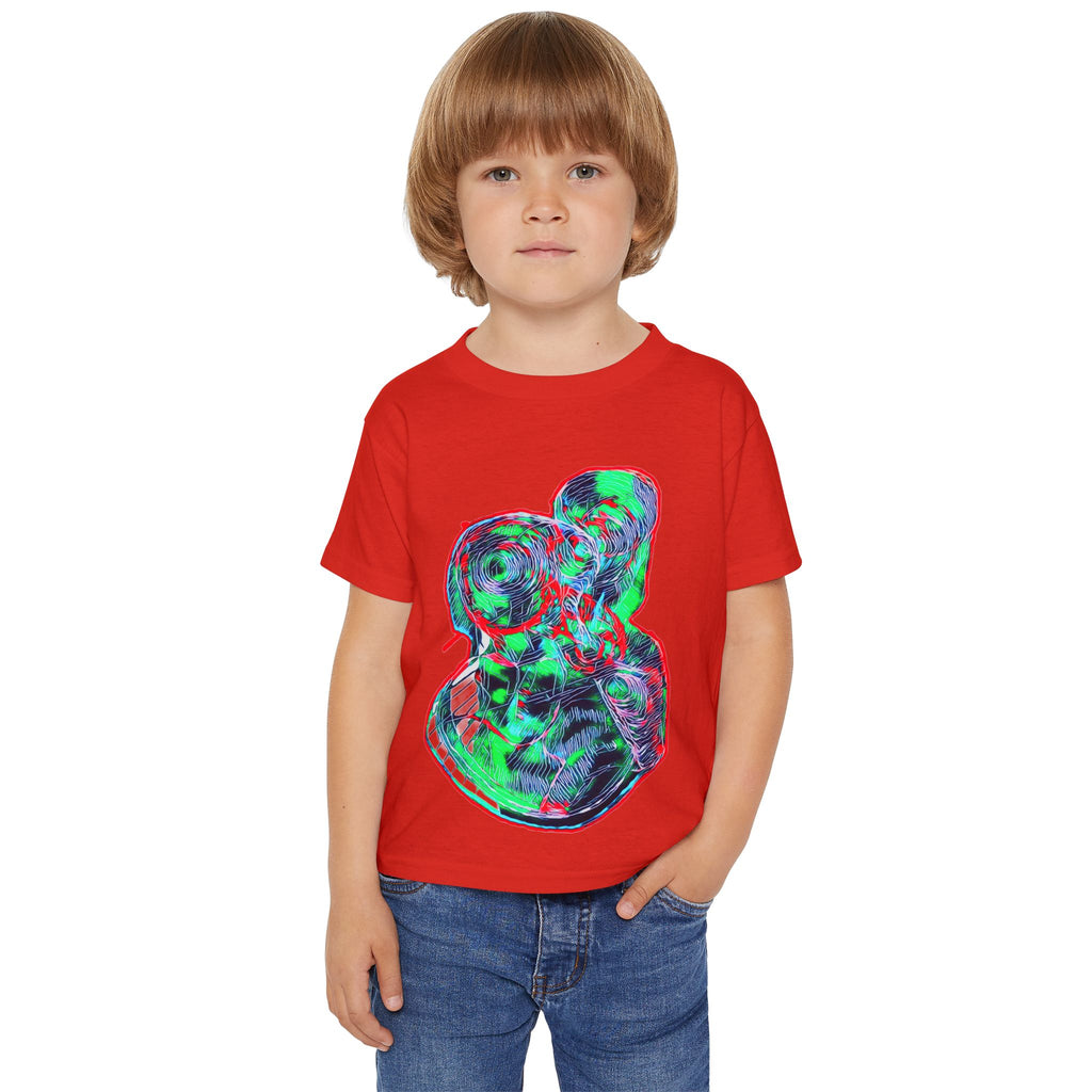 Curiosity (Green & Red) Heavy Cotton™ Toddler T-shirt