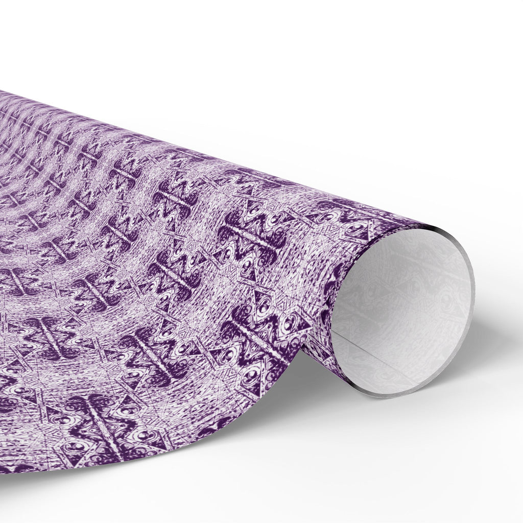 Love (Purple, White Background) Heavy Wrapping Paper