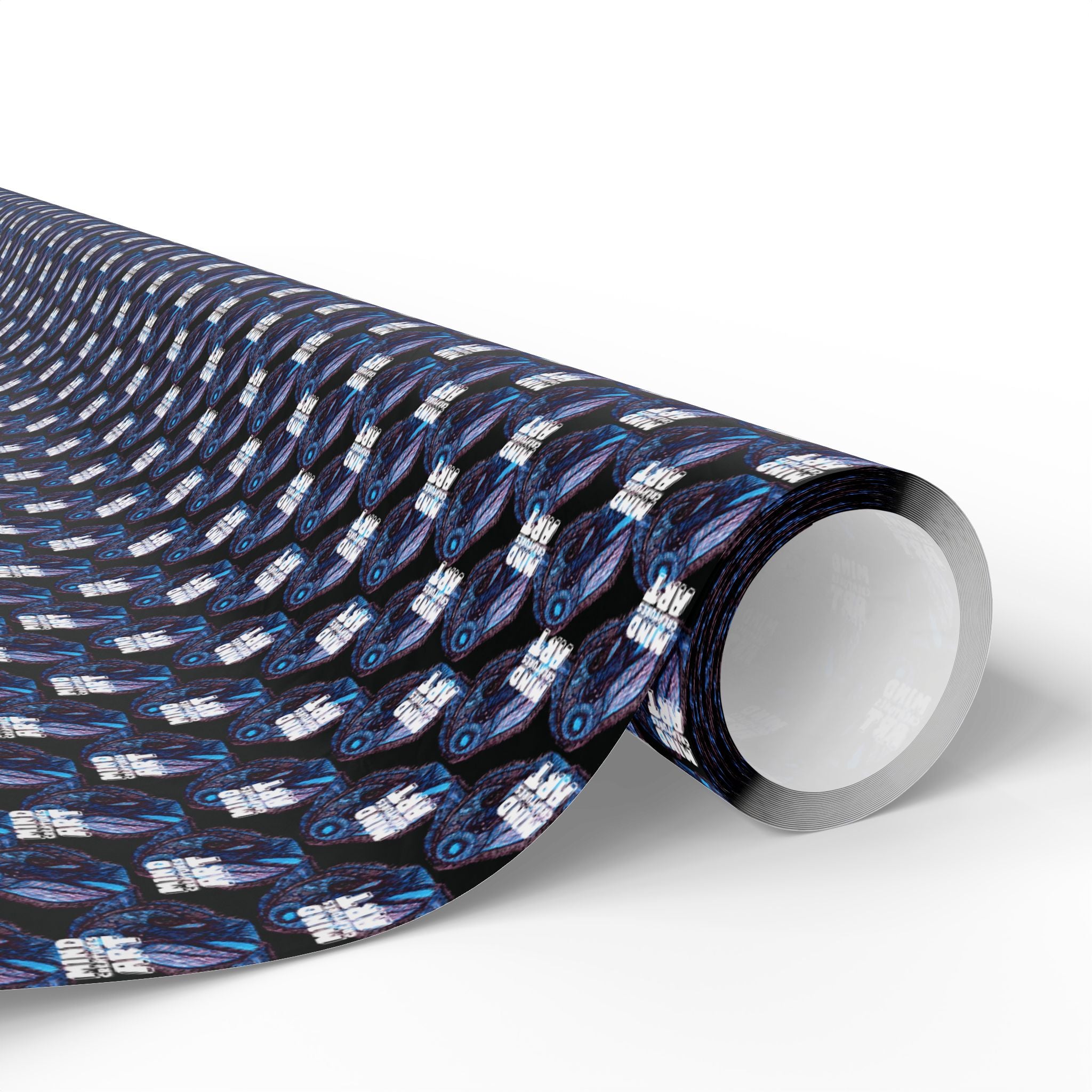 Who Are You? (Black Background, White Logo) Heavy Wrapping Paper