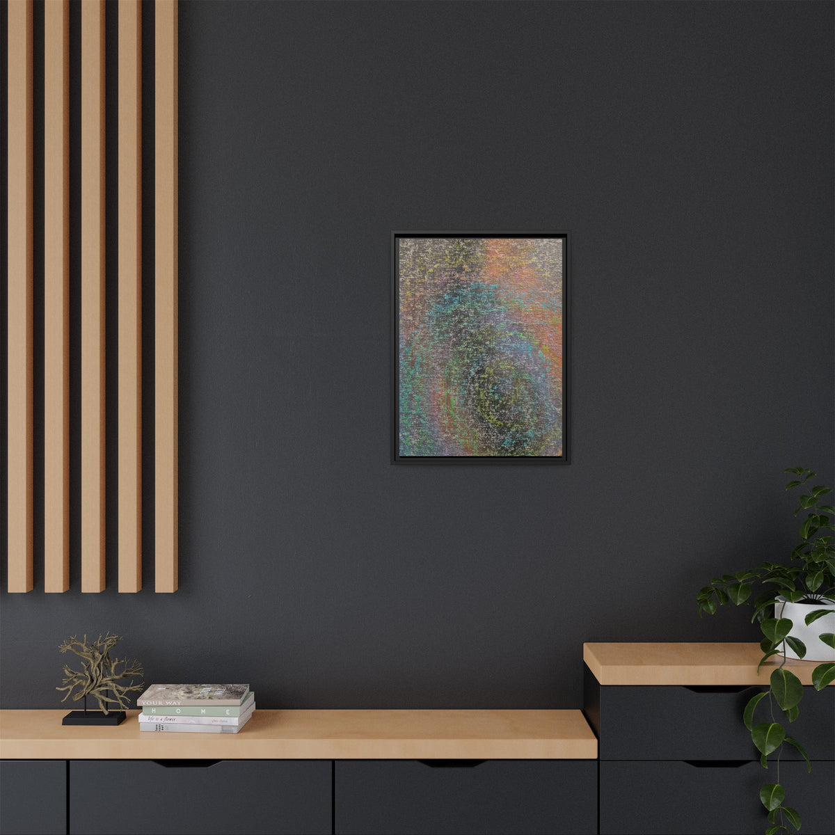 Iridescent Matte Canvas, Framed