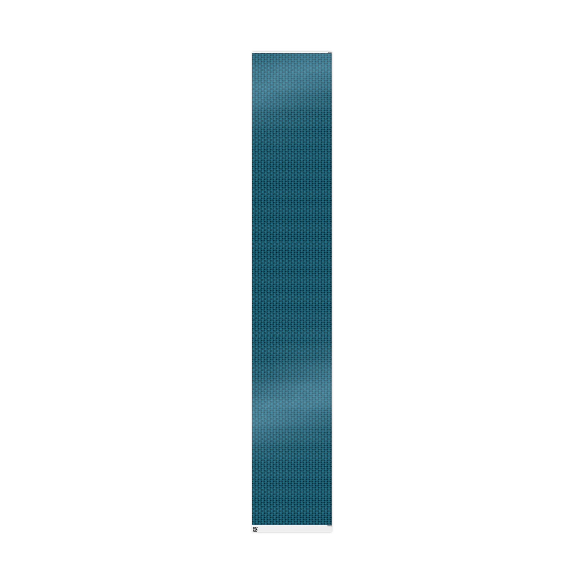 Love (Black, Turquoise Background) Heavy Wrapping Paper