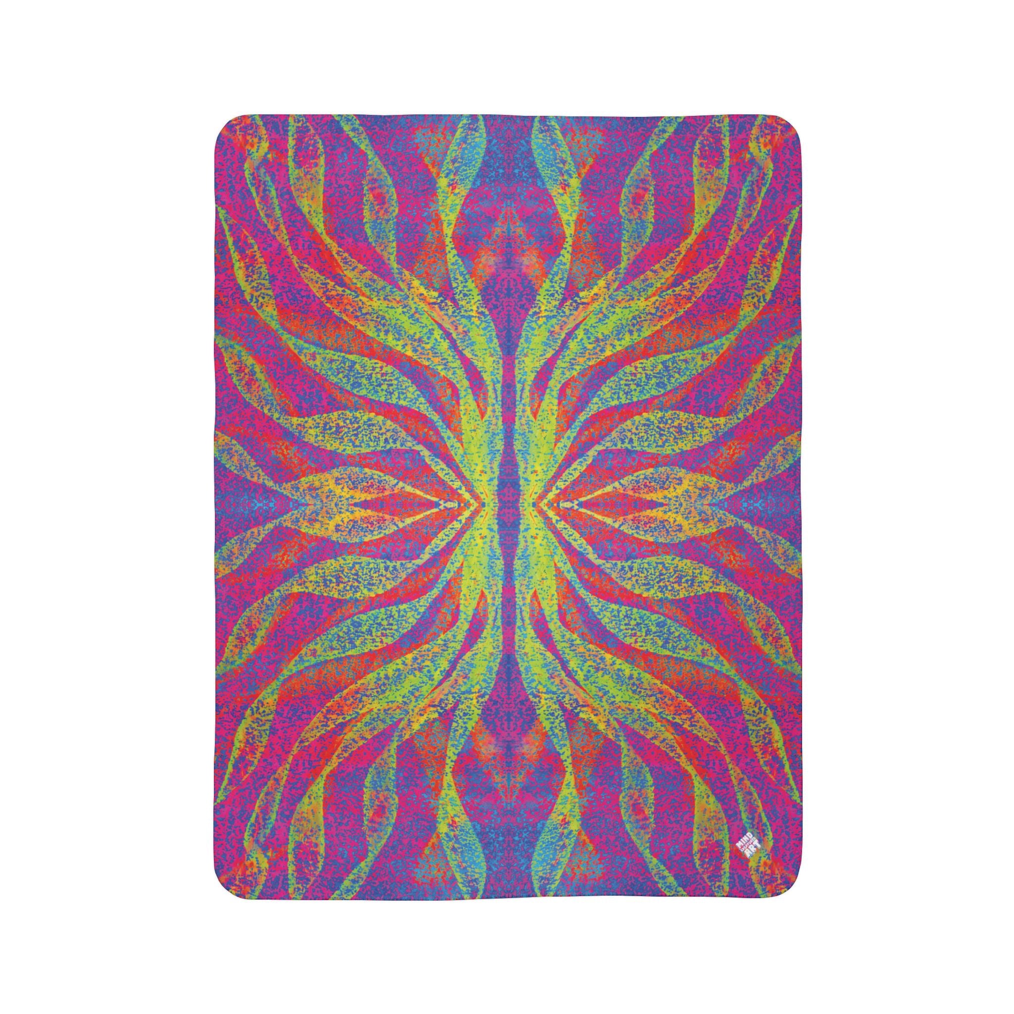 Wave (V4) Fleece Sherpa Blanket