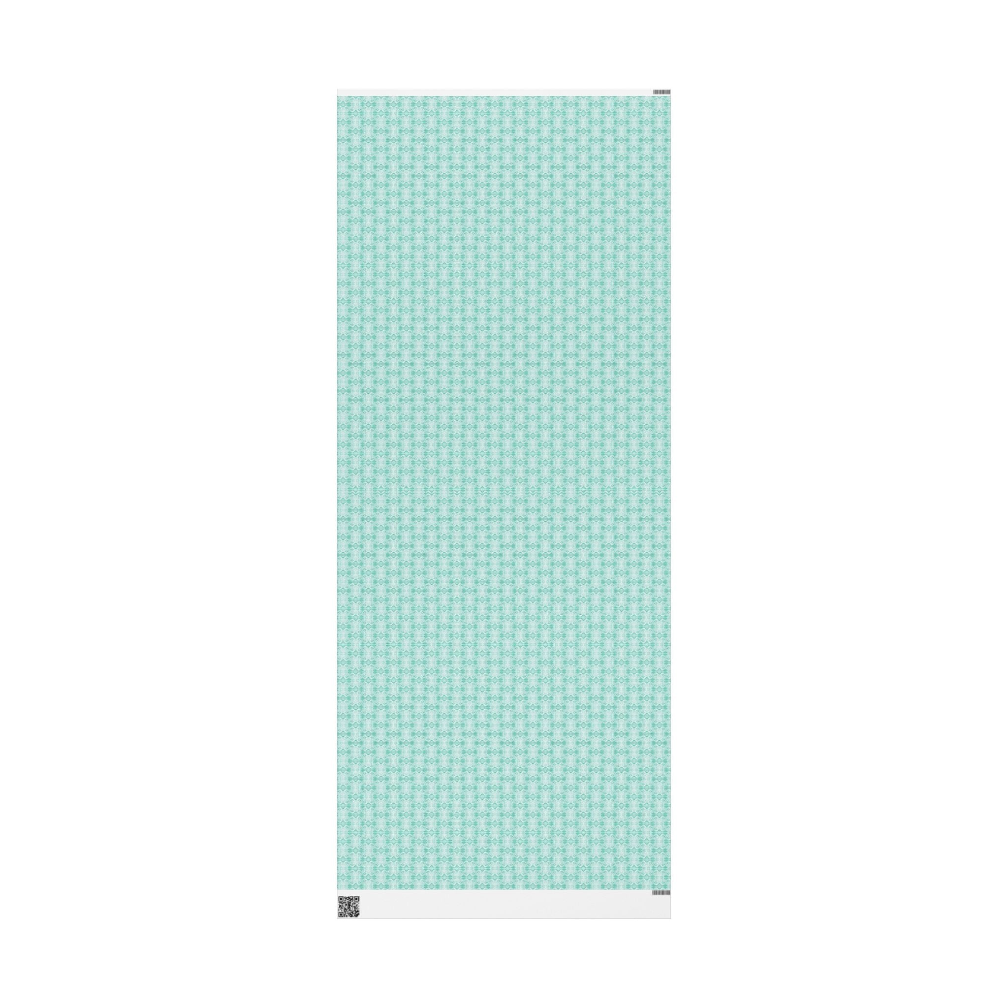 Love (Seafoam, White Background) Heavy Wrapping Paper