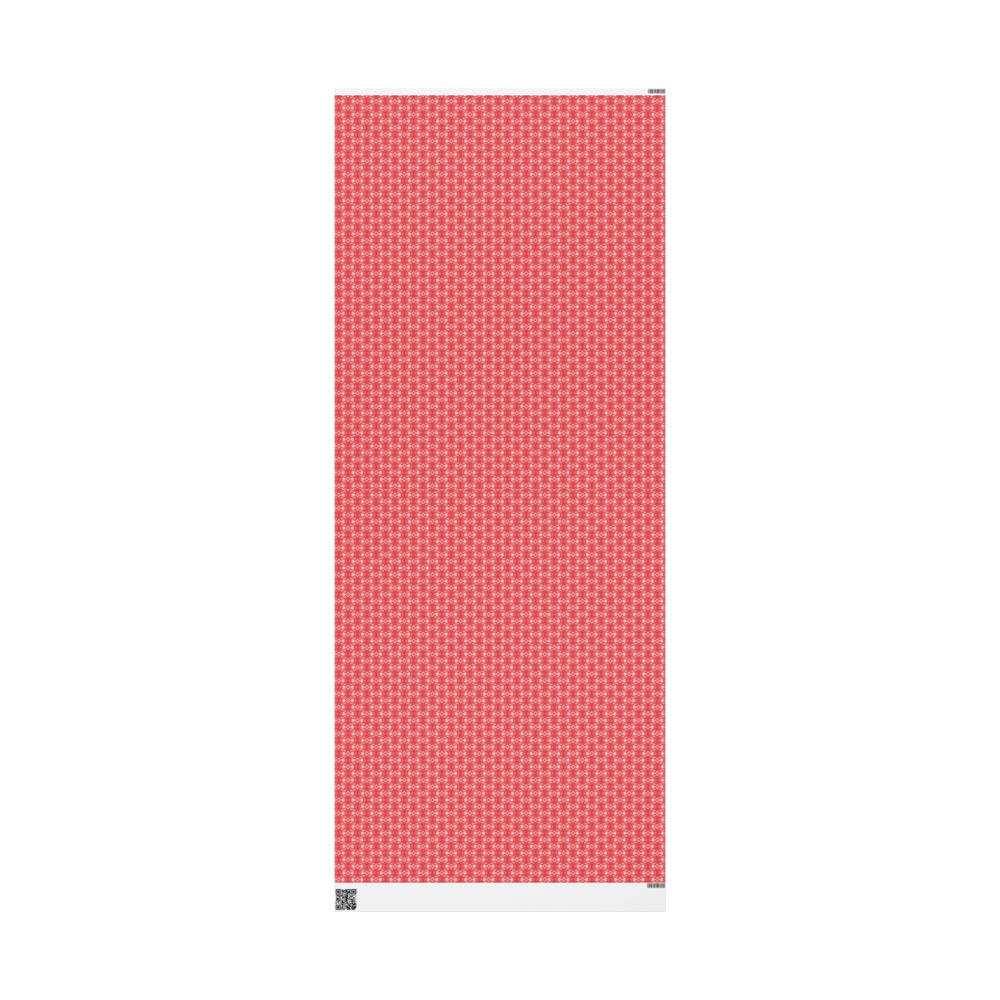 Love (White, Red Background) Heavy Wrapping Paper