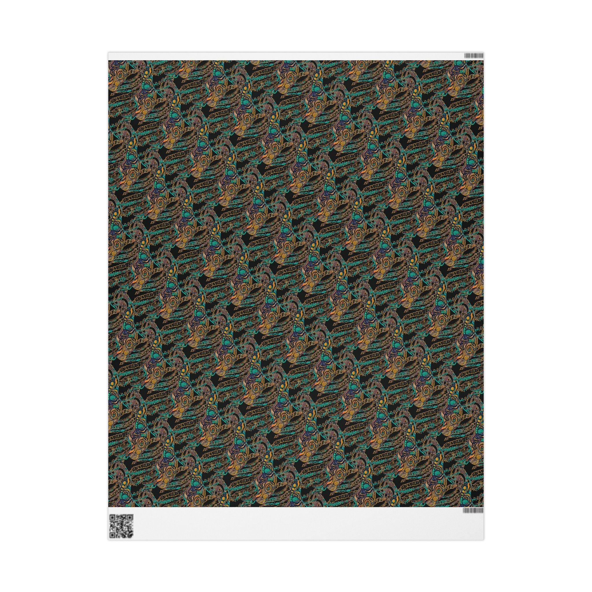 Vessel (Black Background) Heavy Wrapping Paper