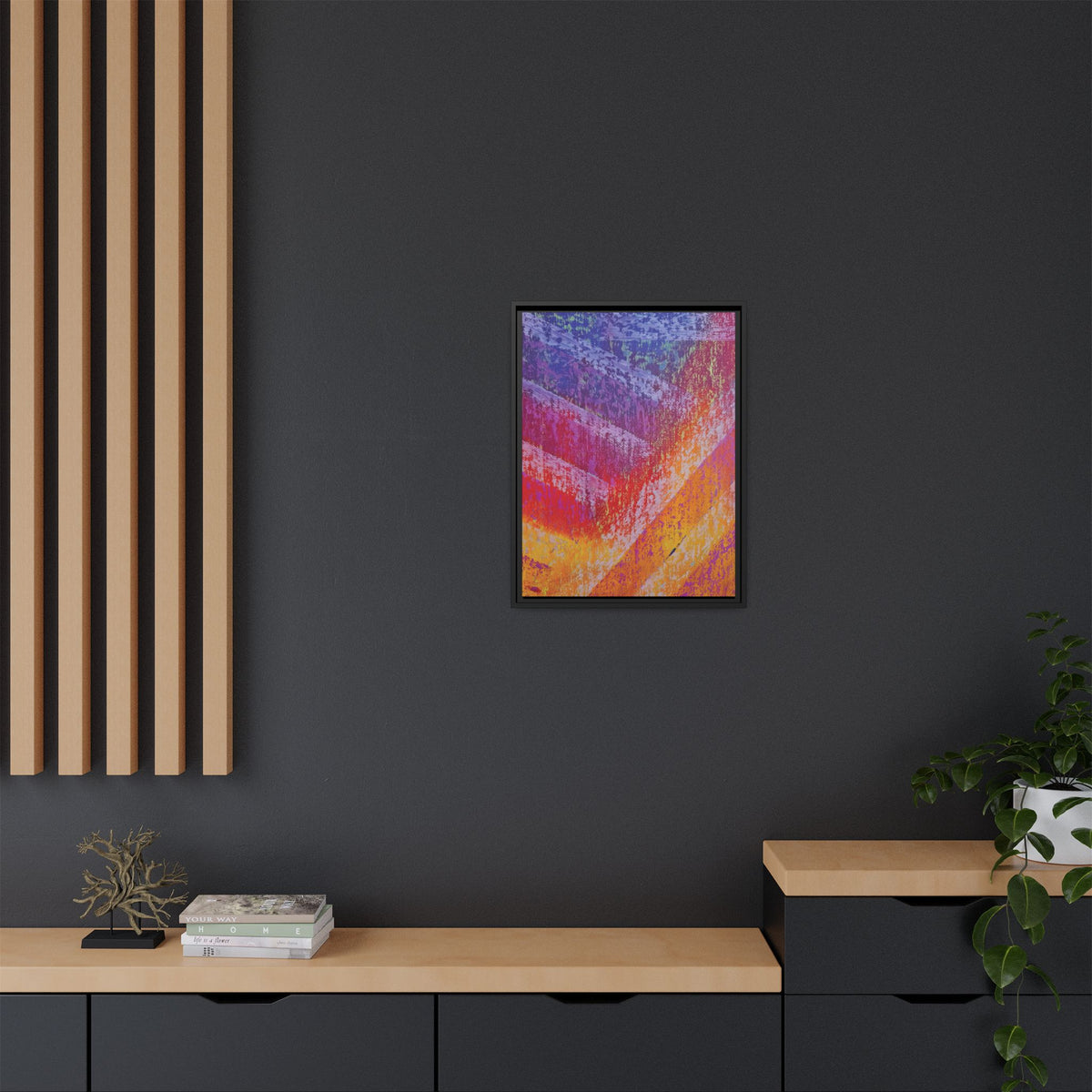 Structure Matte Canvas, Framed