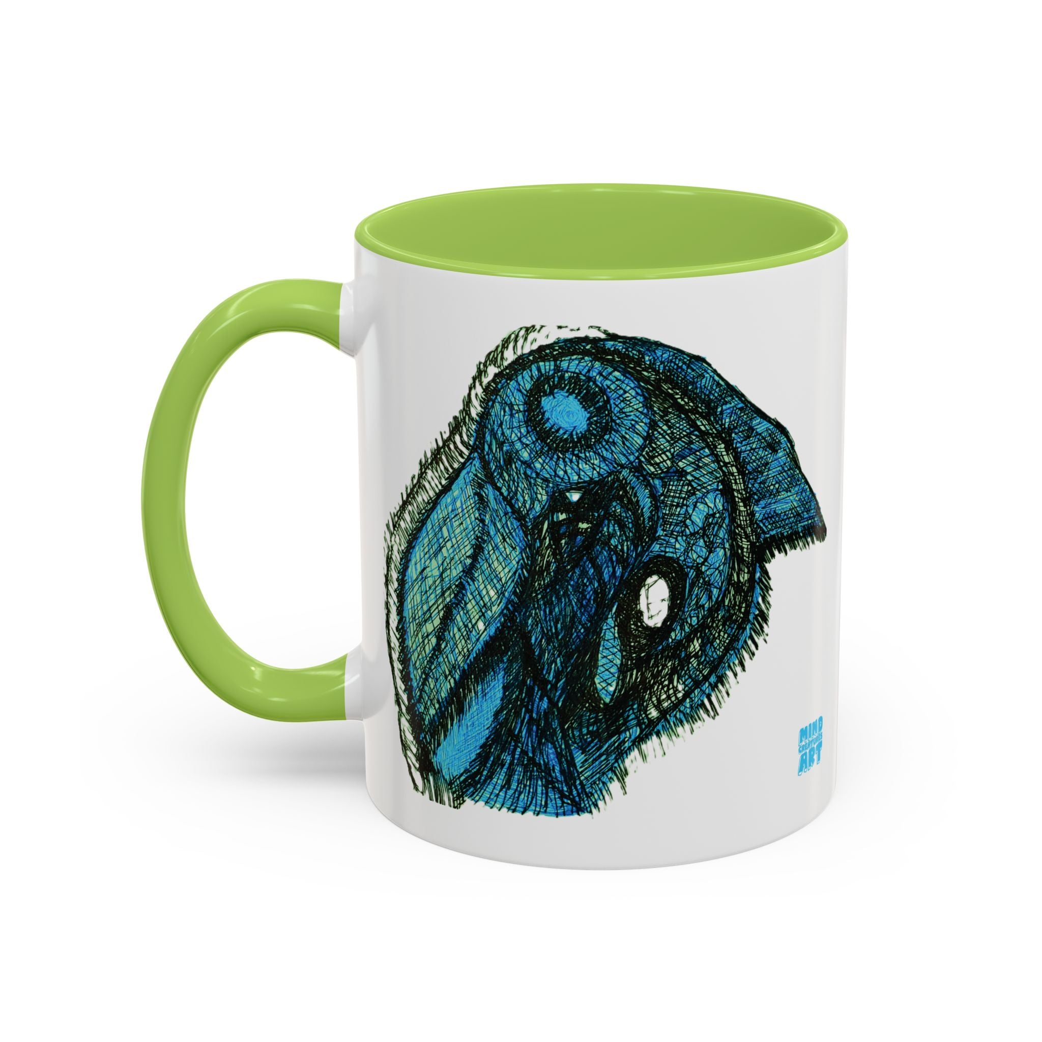 Who Are You? (Teal) Accent Coffee Mug (11oz, 15oz)