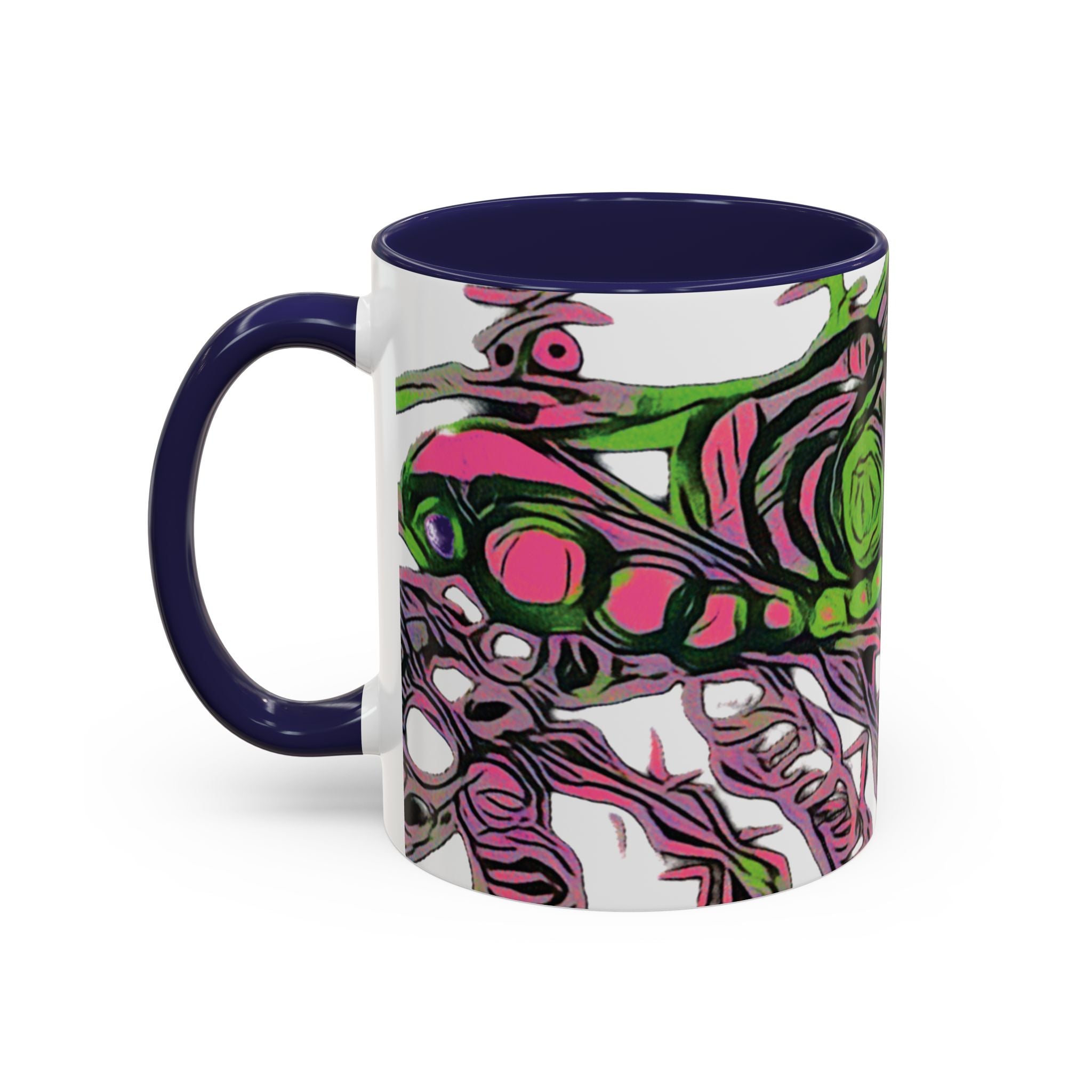 Vessel (Neon) Accent Coffee Mug (11oz, 15oz)