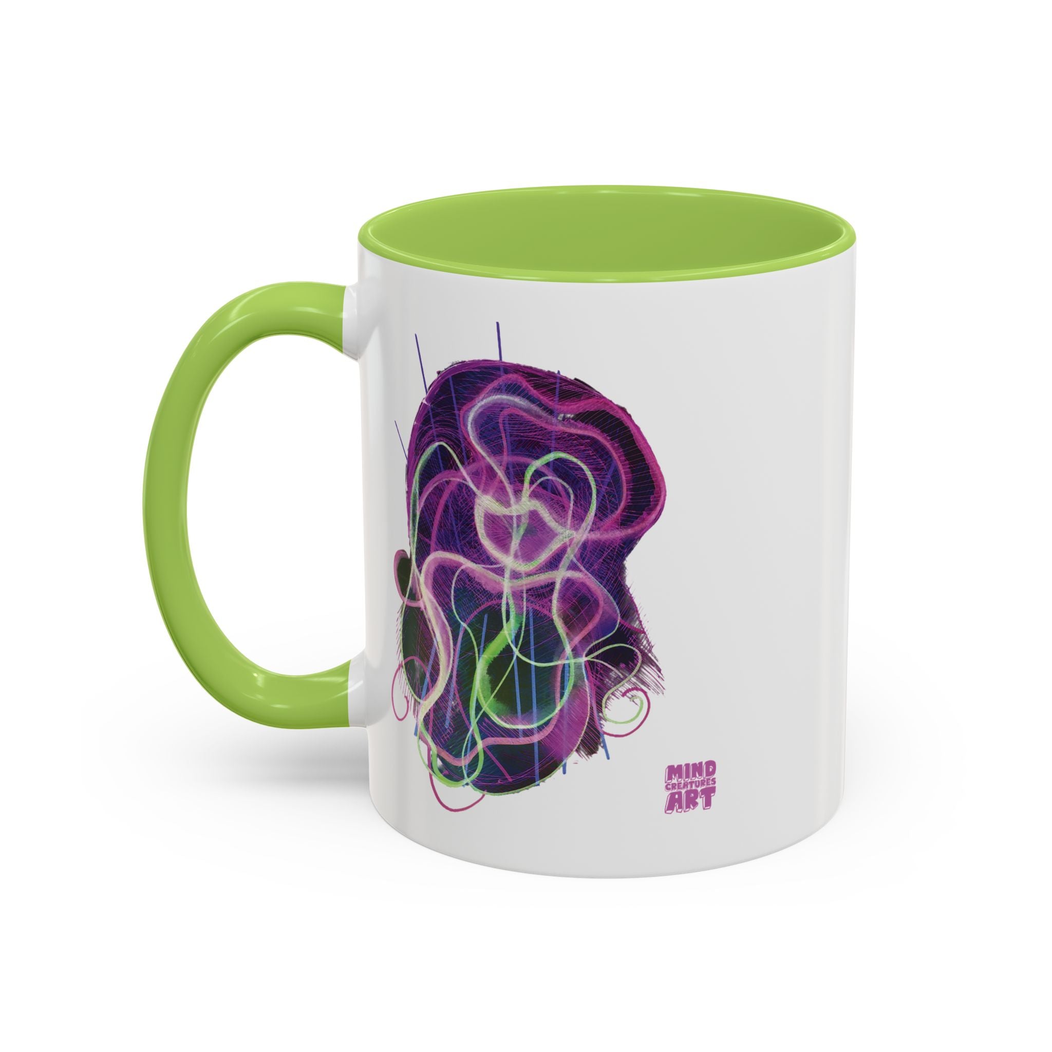 Davy Jones (Electric Purple) Accent Coffee Mug (11oz, 15oz)
