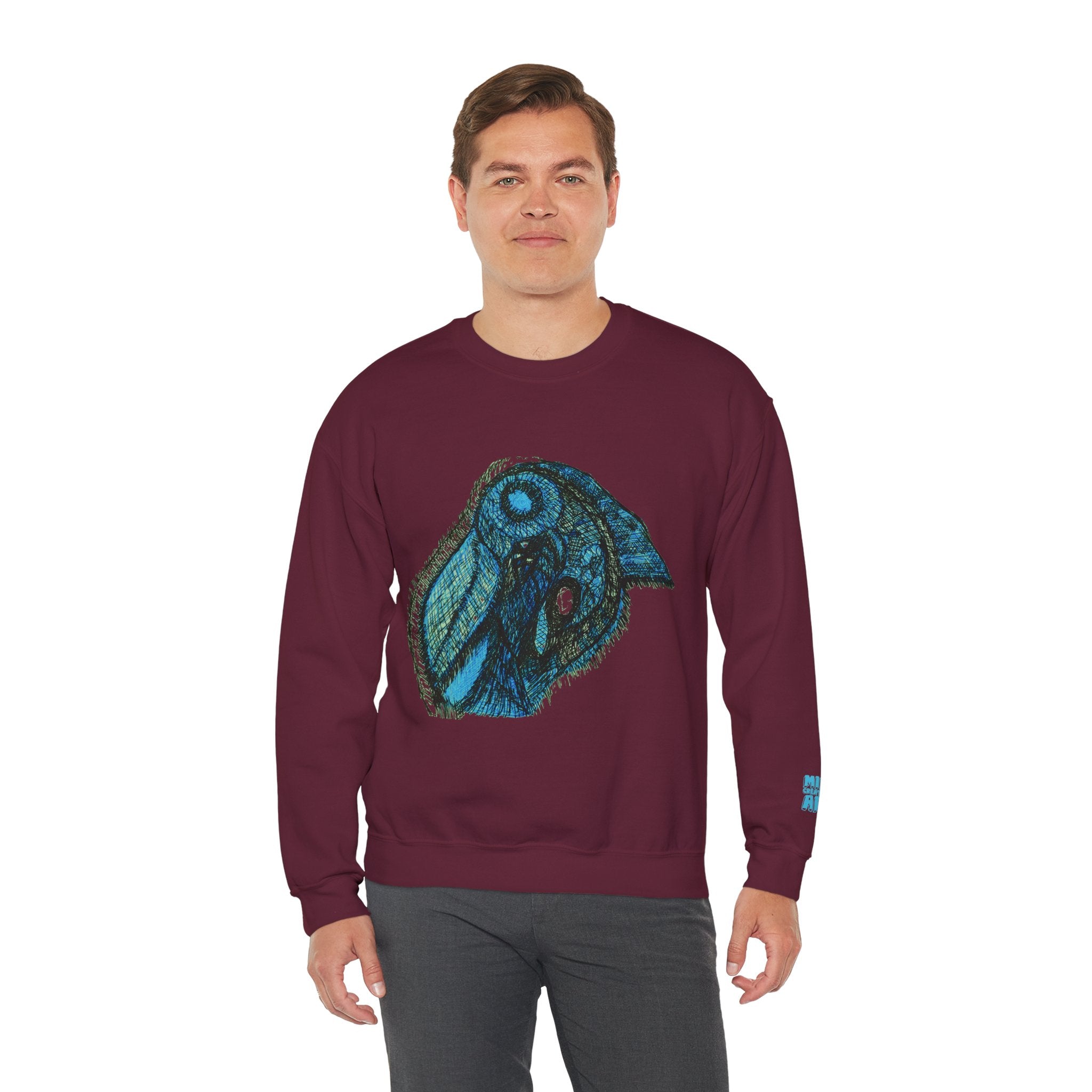 Who Are You? (Teal) Unisex Heavy Blend™ Crewneck Sweatshirt