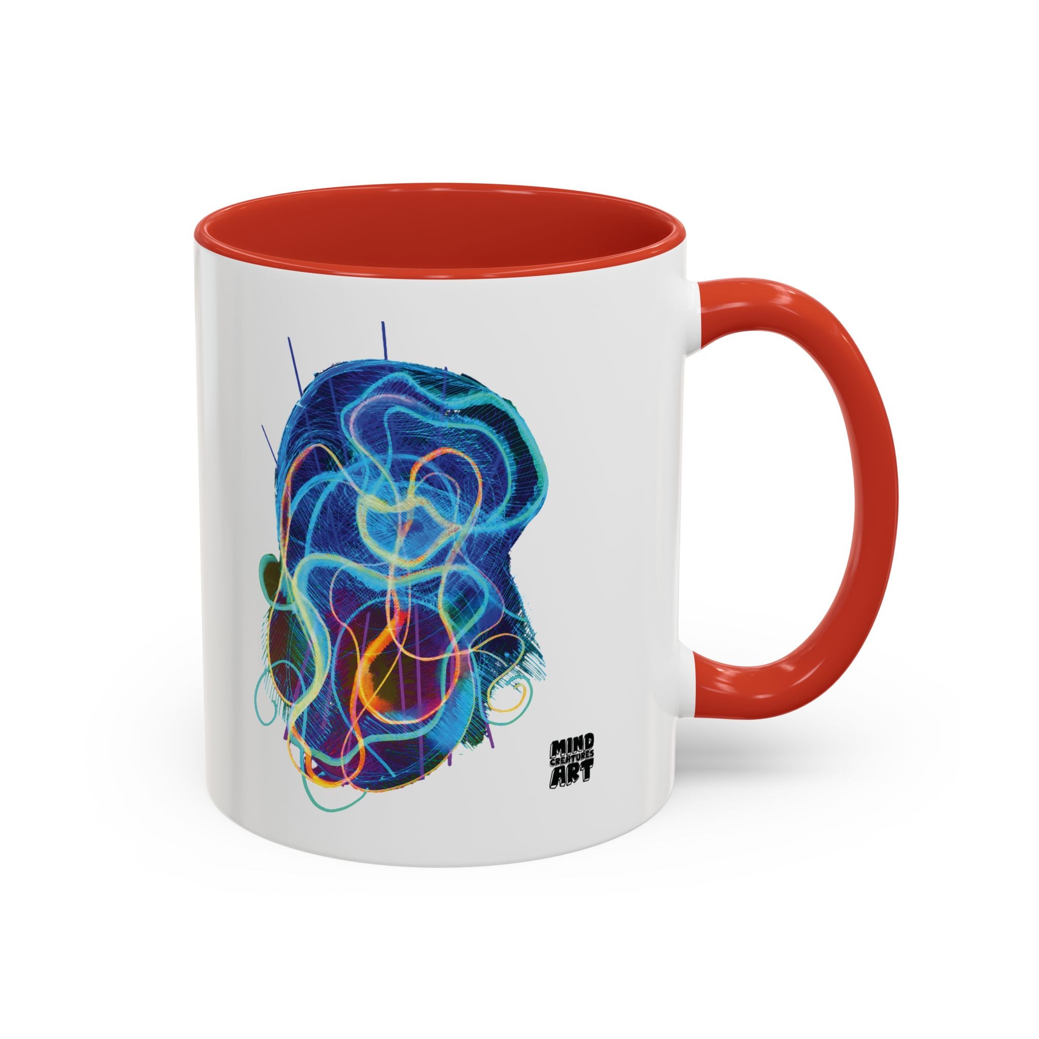Davy Jones (Electric Blue) Accent Coffee Mug (11oz, 15oz)