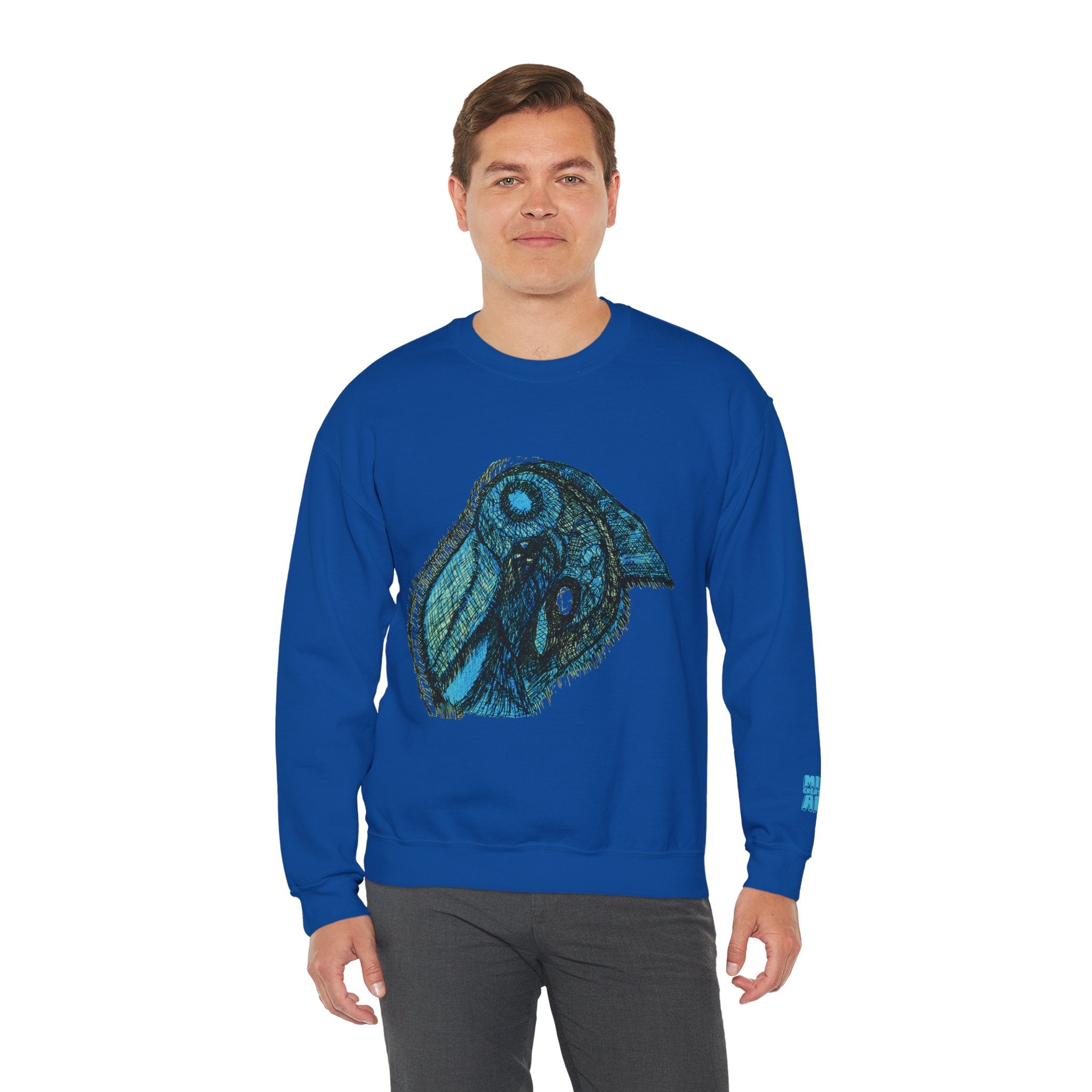 Who Are You? (Teal) Unisex Heavy Blend™ Crewneck Sweatshirt