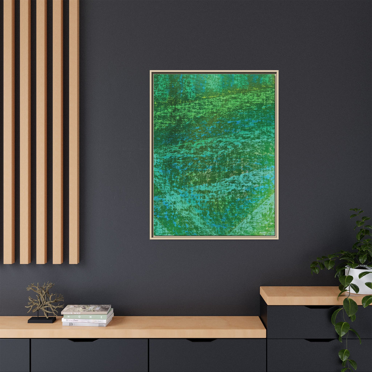 Lagoon (V2) Matte Canvas, Framed