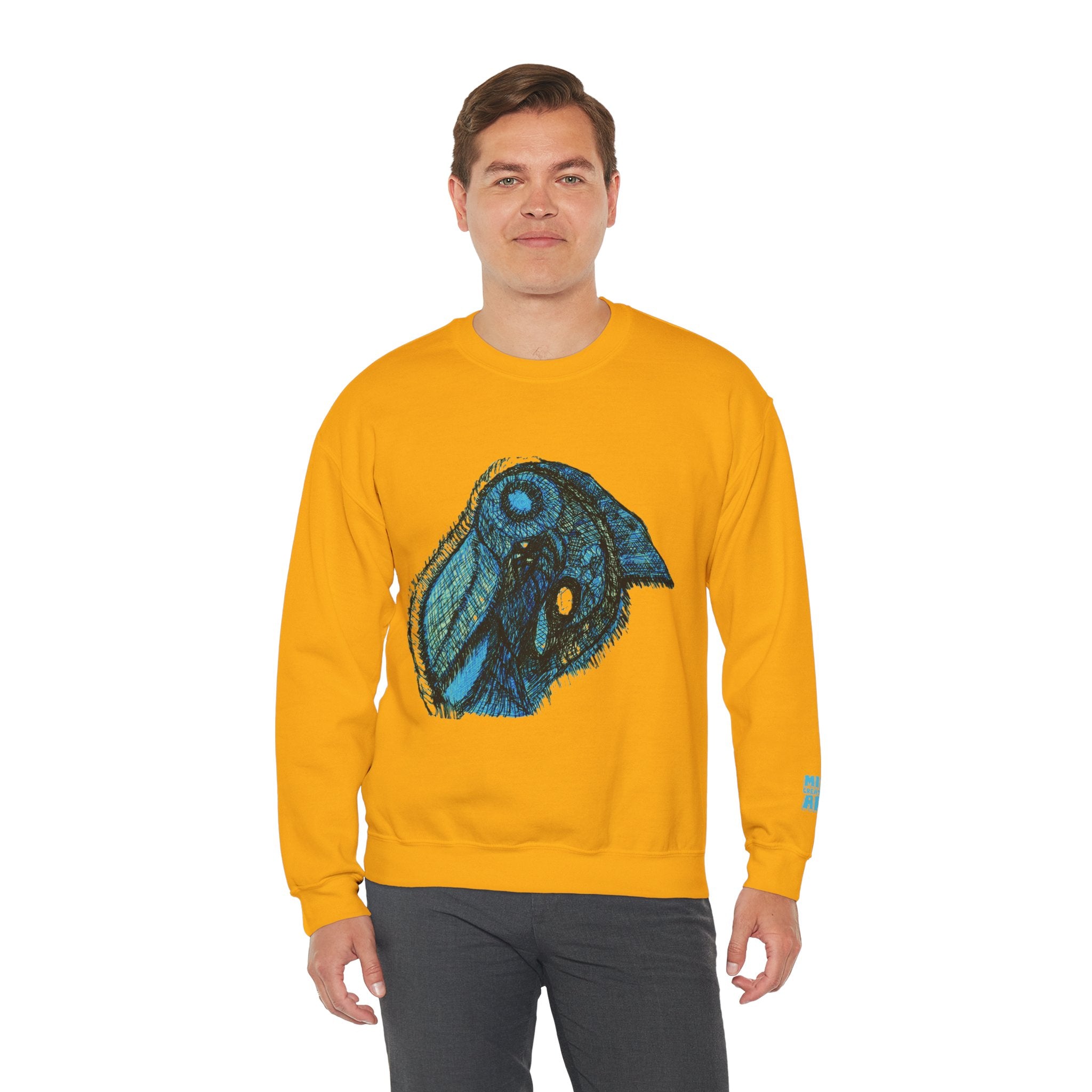 Who Are You? (Teal) Unisex Heavy Blend™ Crewneck Sweatshirt
